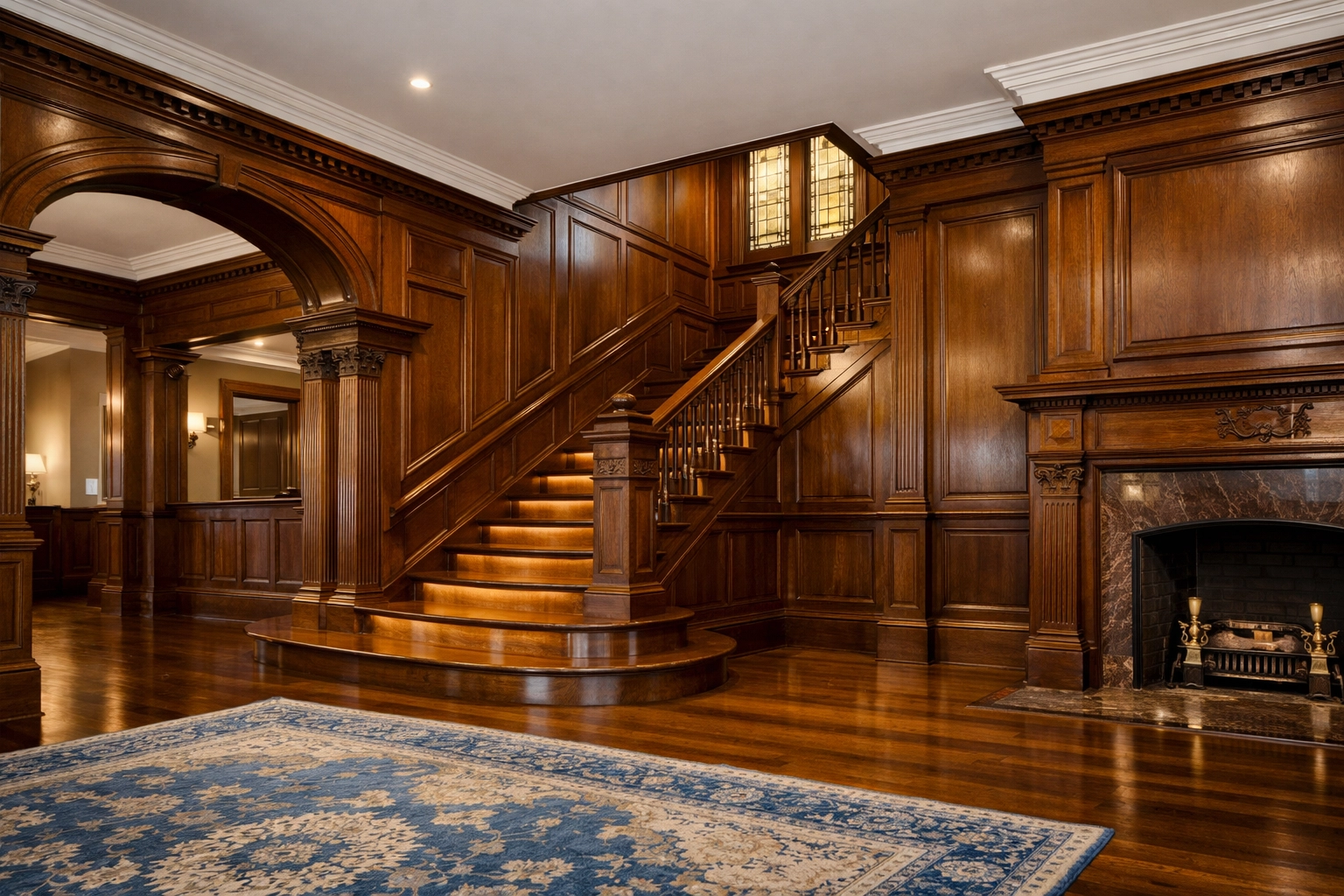 Expert house cleaning Worcester MA results in a beautifully maintained historic home with polished wood.