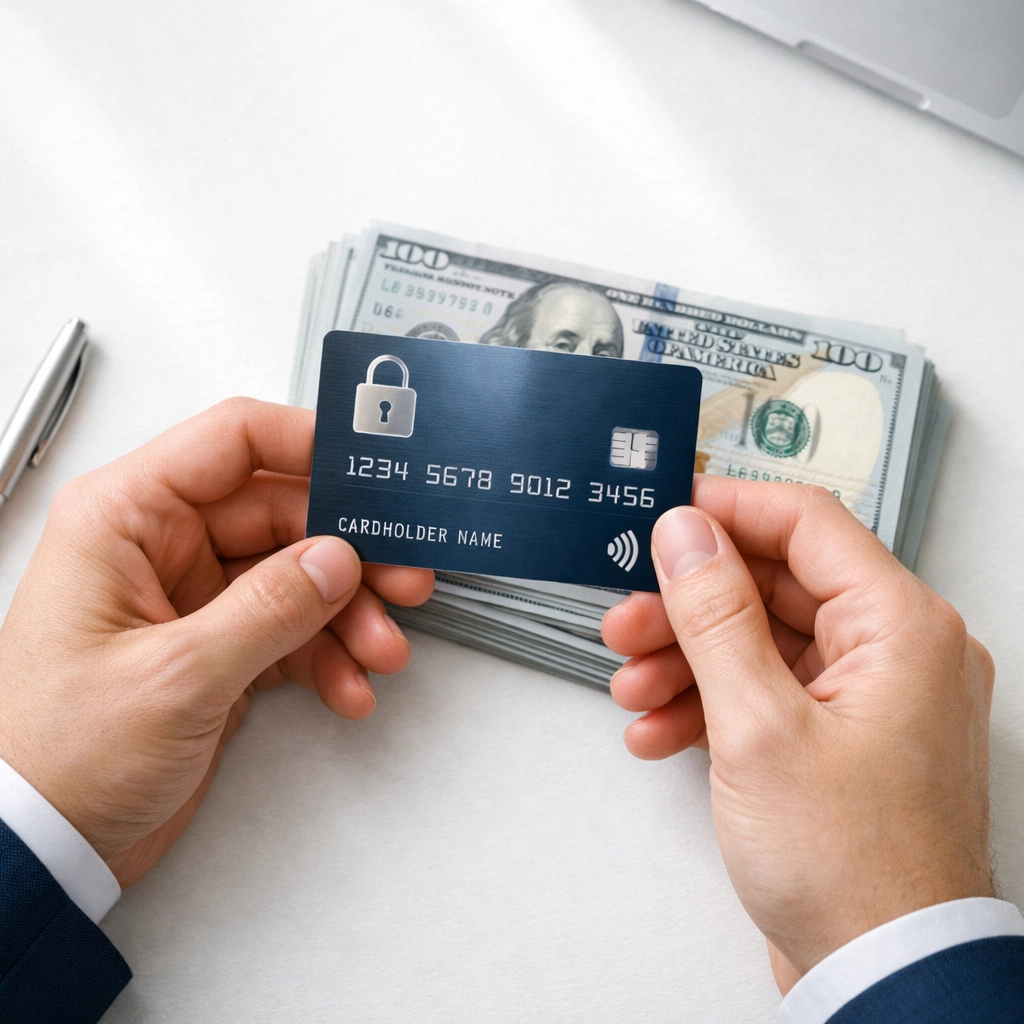 Secured credit card with cash deposit for building credit from scratch