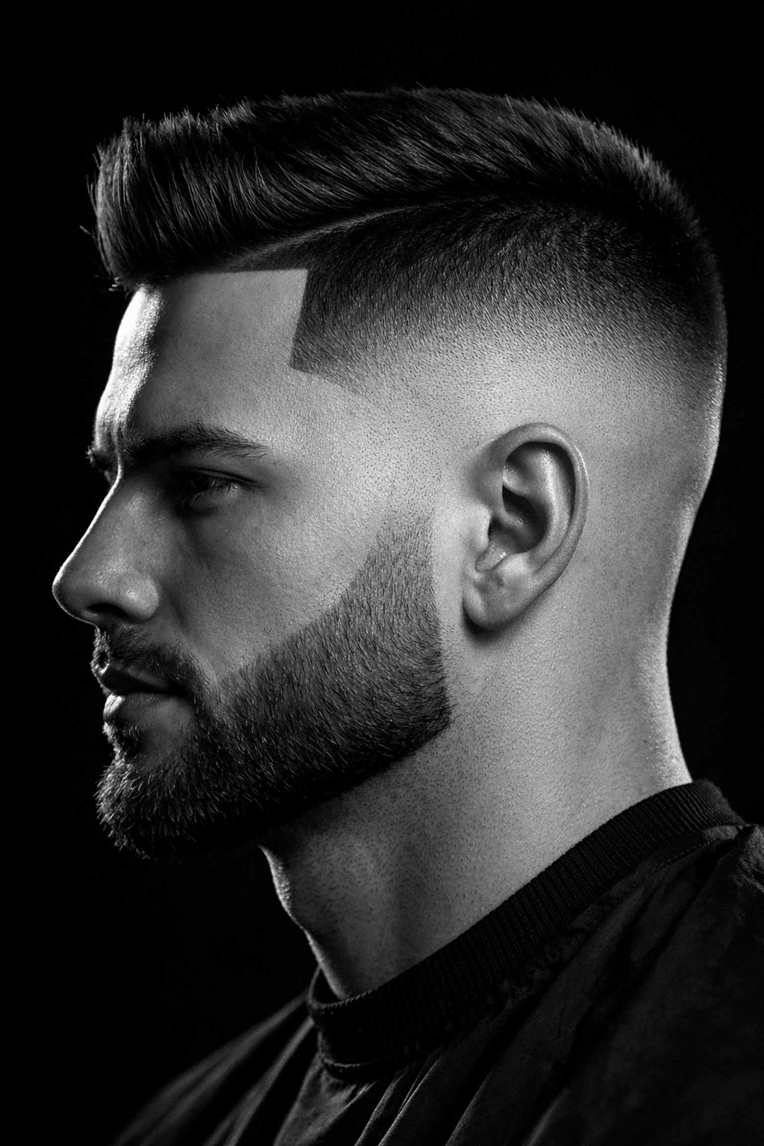A professional skin fade and precision line-up showcasing master barber results for Mason area residents.