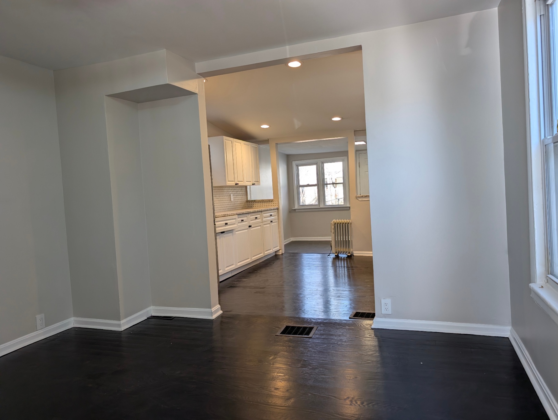 Open-concept Living and Kitchen Space