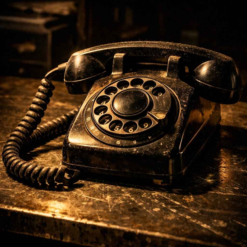Vintage rotary phone representing the slow process of traditional porta potty rental in Fort Wayne.