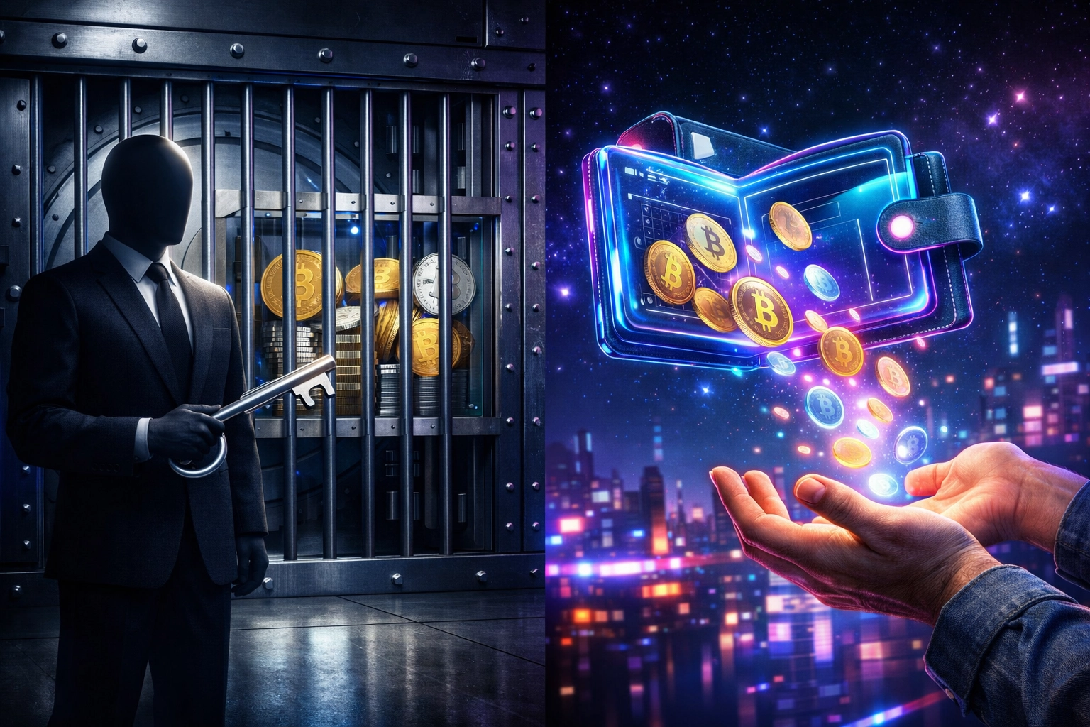 Self-custody crypto wallet versus custodial payment processor control for merchants