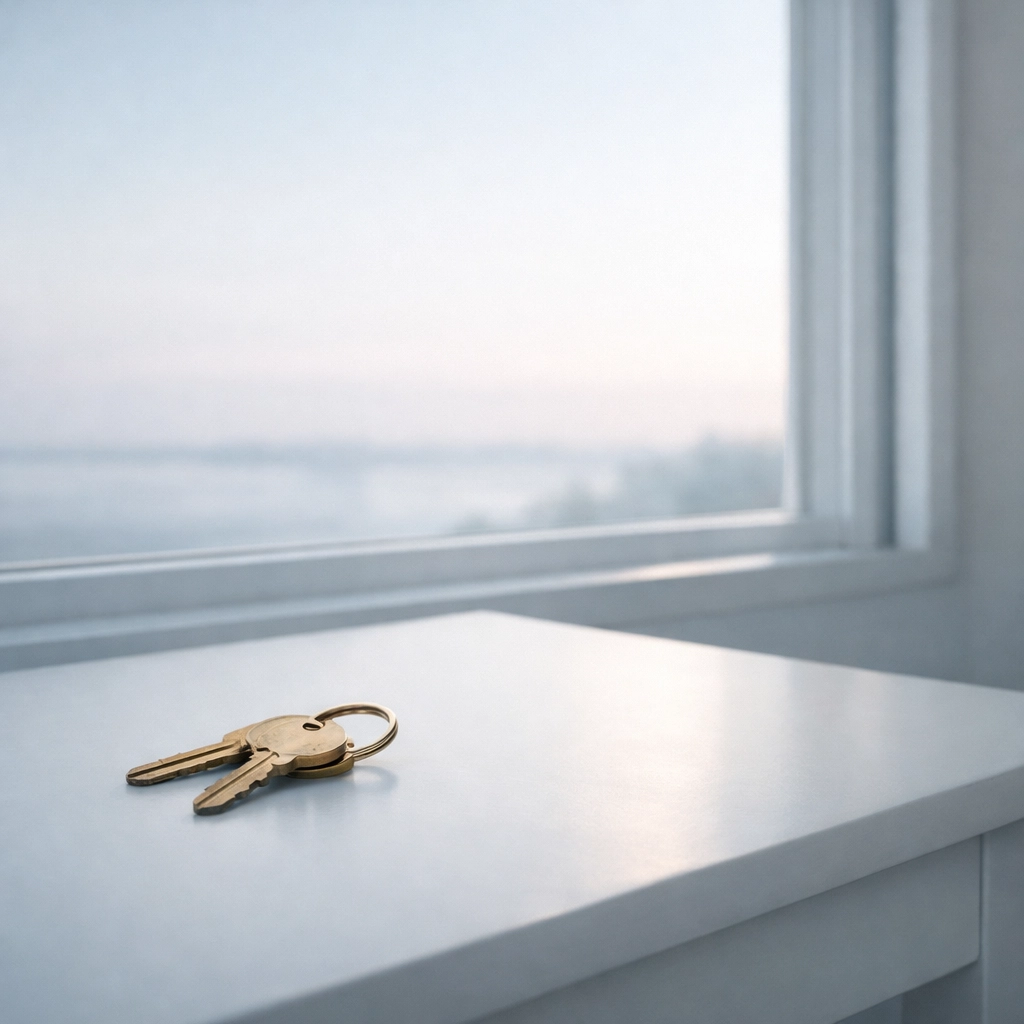 Keys on a desk symbolizing a successful Alabama business exit and professional transition of ownership.