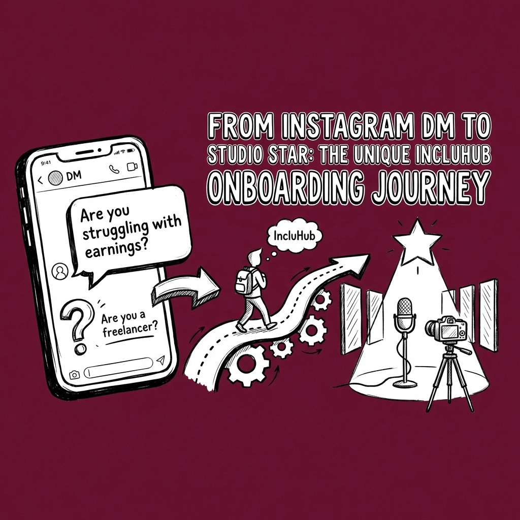 From Instagram DM to Studio Star: The Unique IncluHub Onboarding Journey