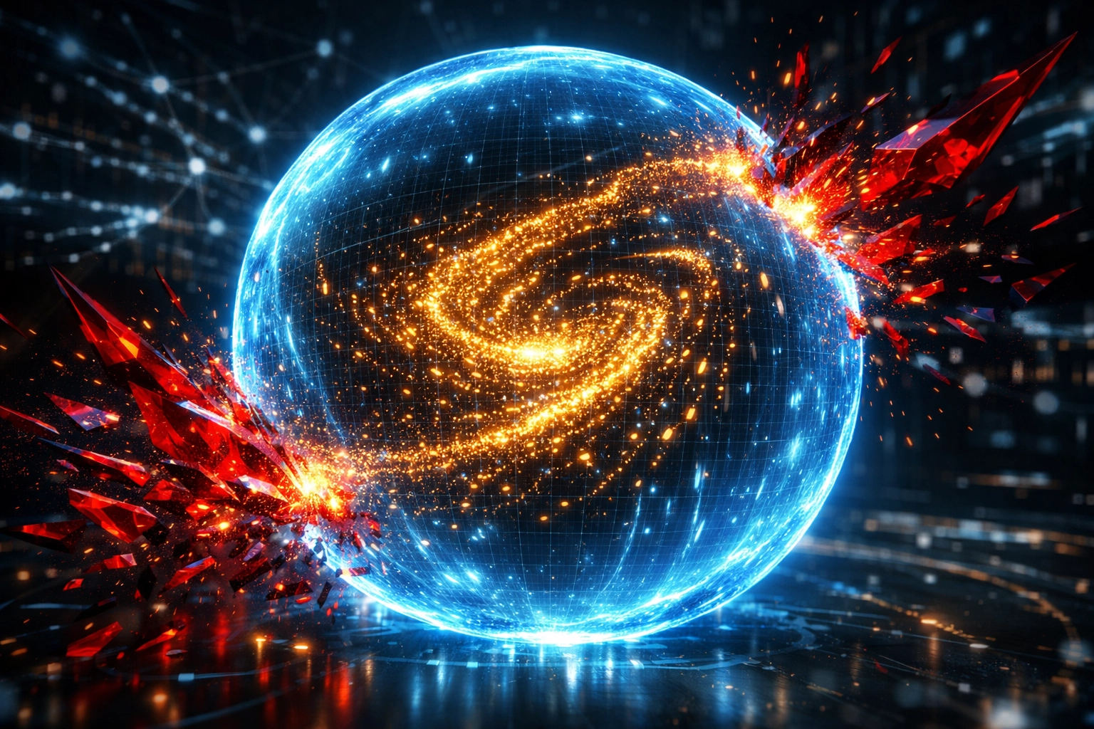 AI-driven fraud protection shield securing digital crypto transactions from cyber threats.