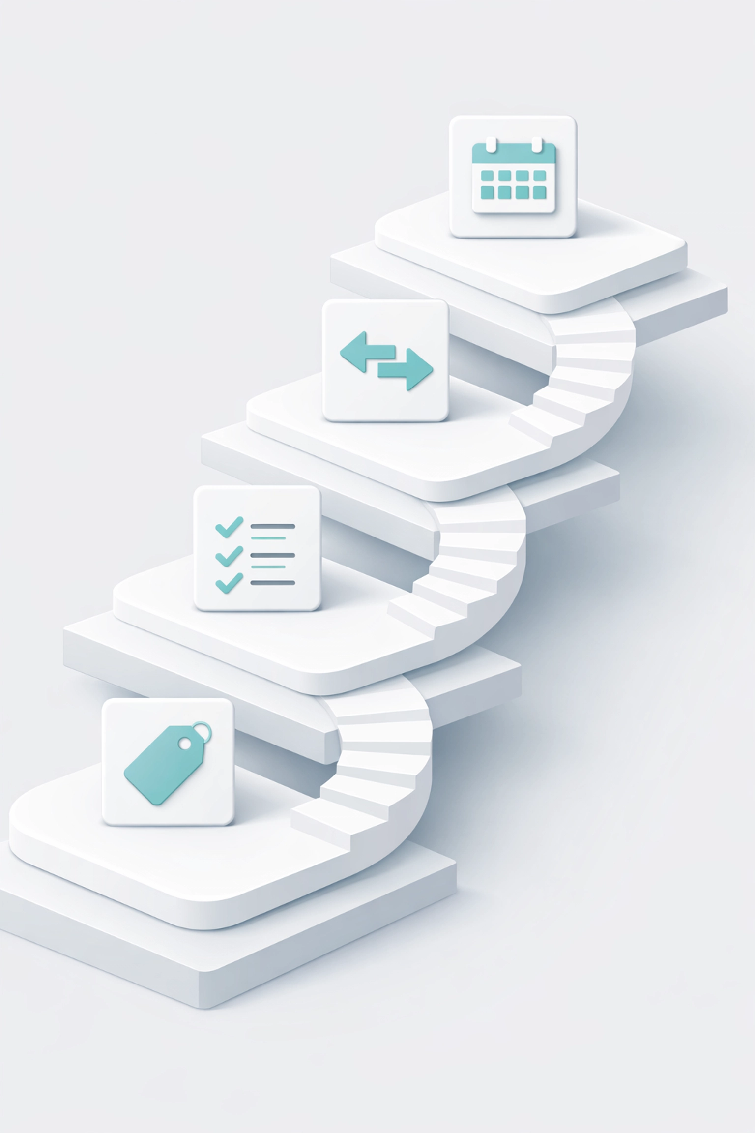 Multi-turn search research journey showing progression through sequential follow-up questions