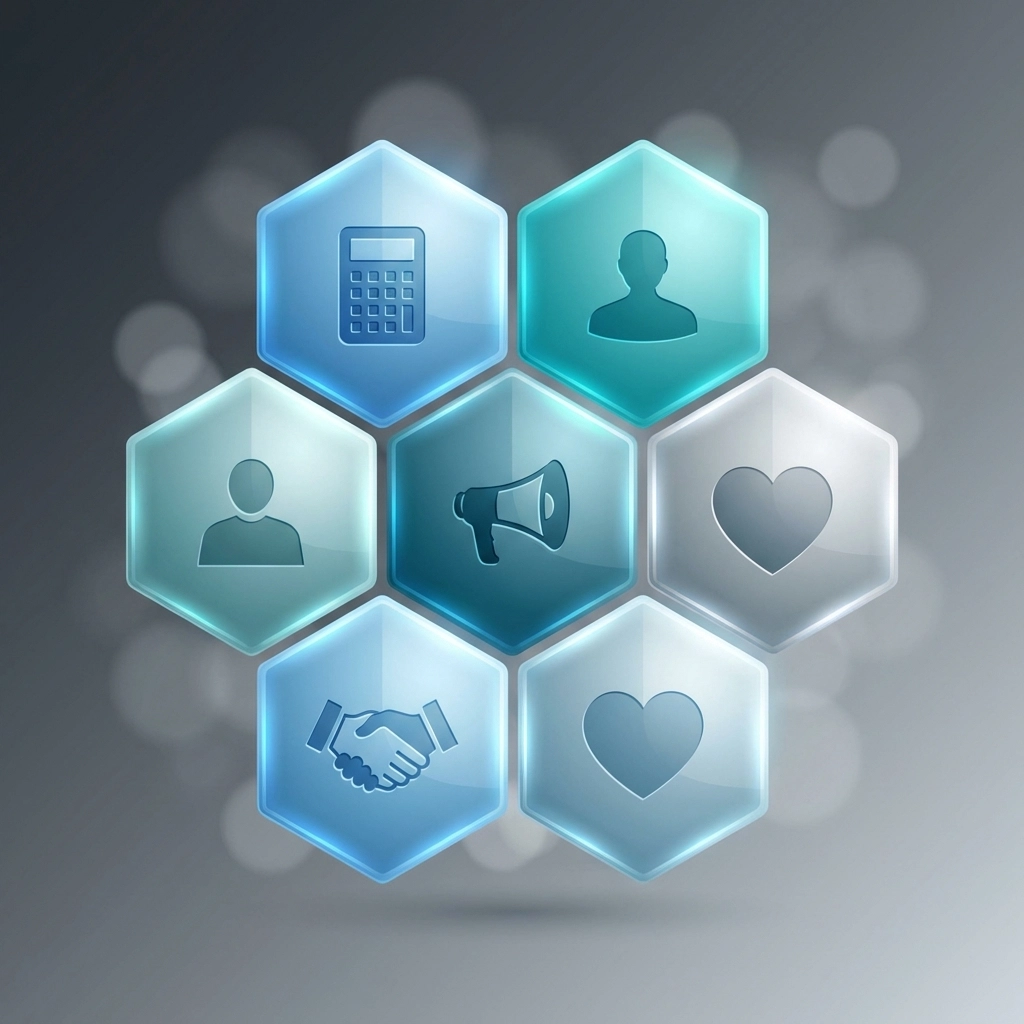 Honeycomb design symbolizing OASIS+ expanded domains and diverse federal service opportunities