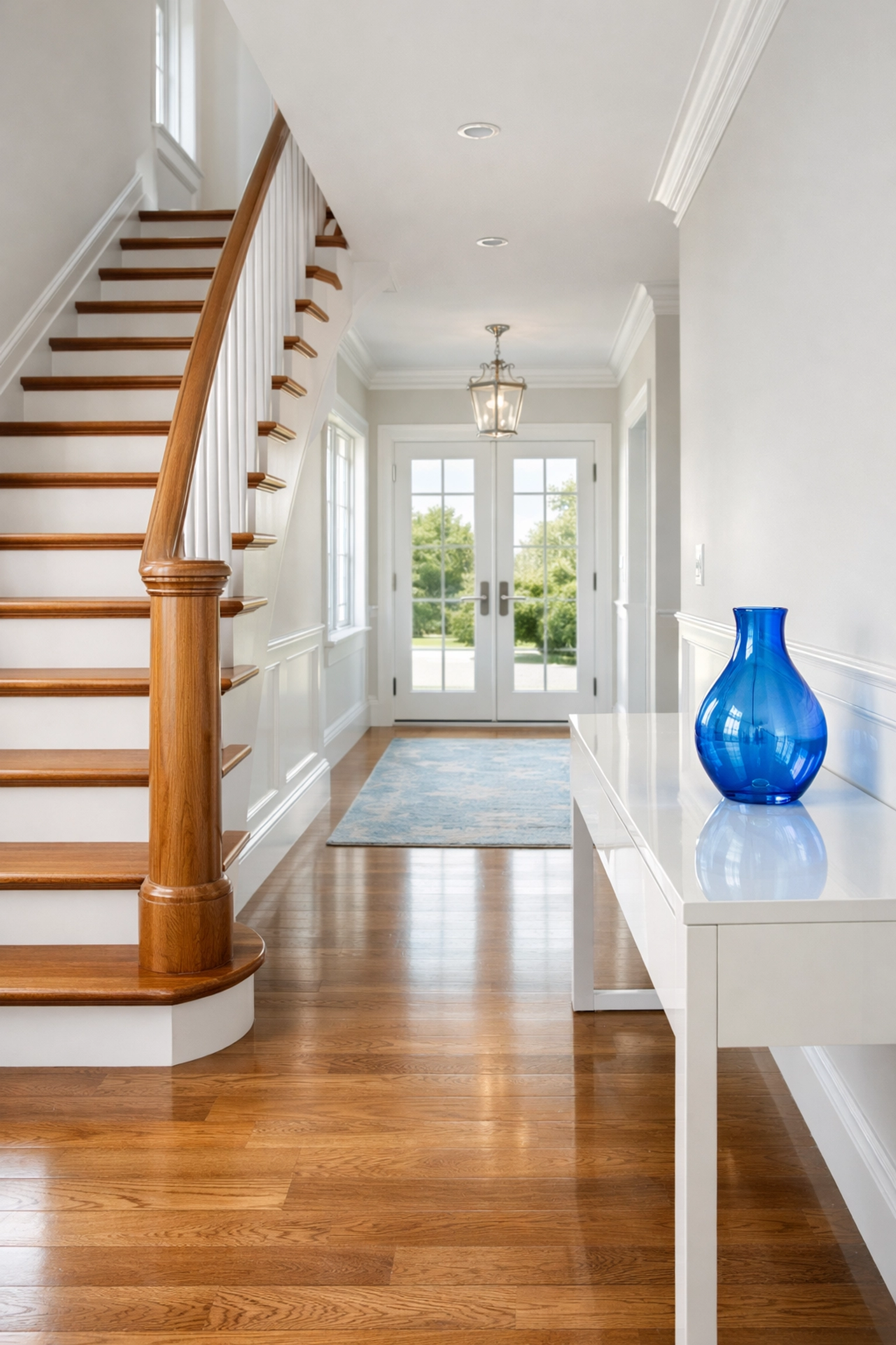 Dust-free entryway in a Lexington MA home, highlighting professional house cleaning standards.