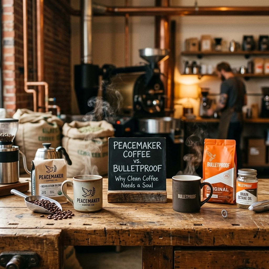 [HERO] Peacemaker Coffee vs. Bulletproof: Why Clean Coffee Needs a Soul