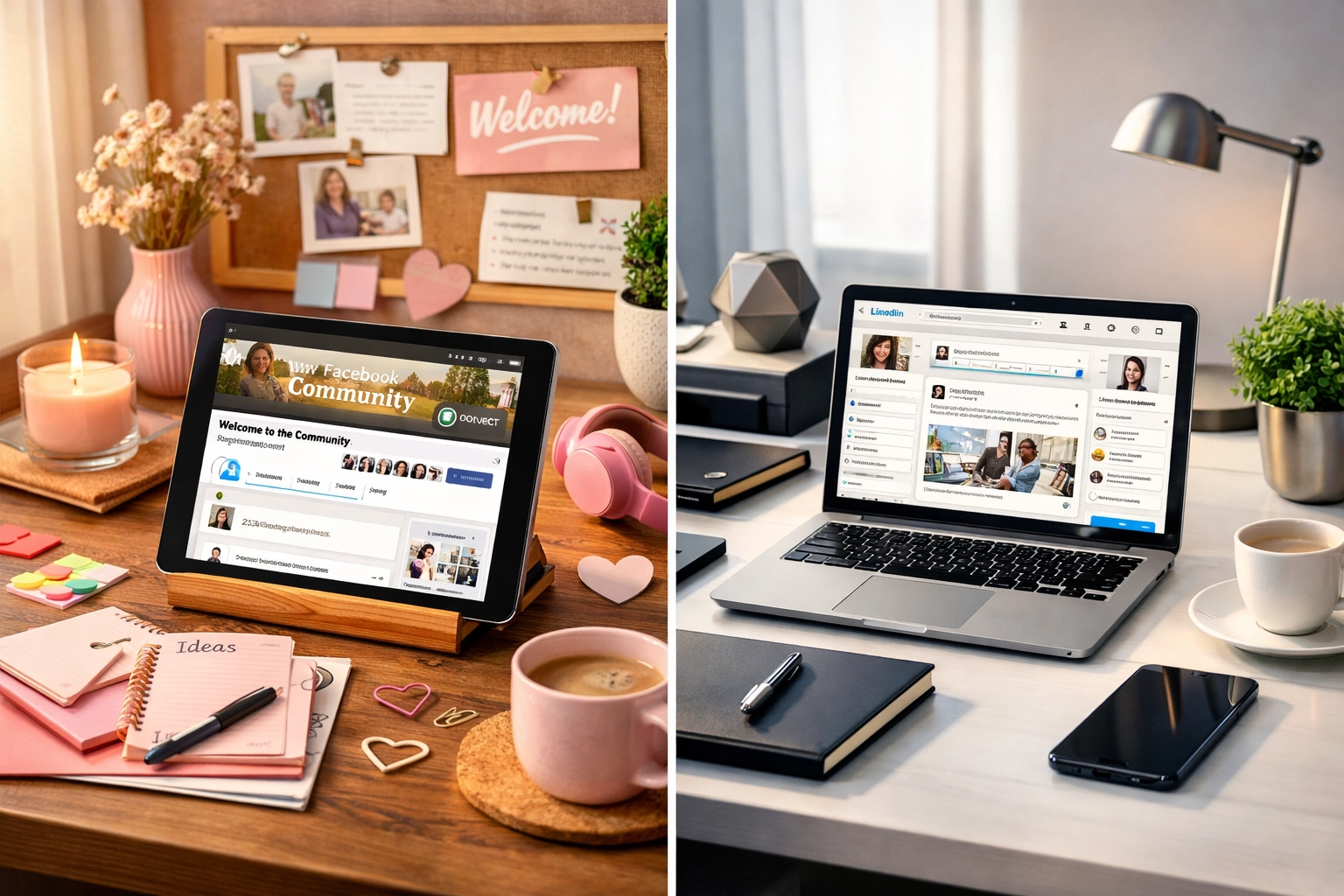 Facebook Groups versus LinkedIn DMs lead generation comparison for small business