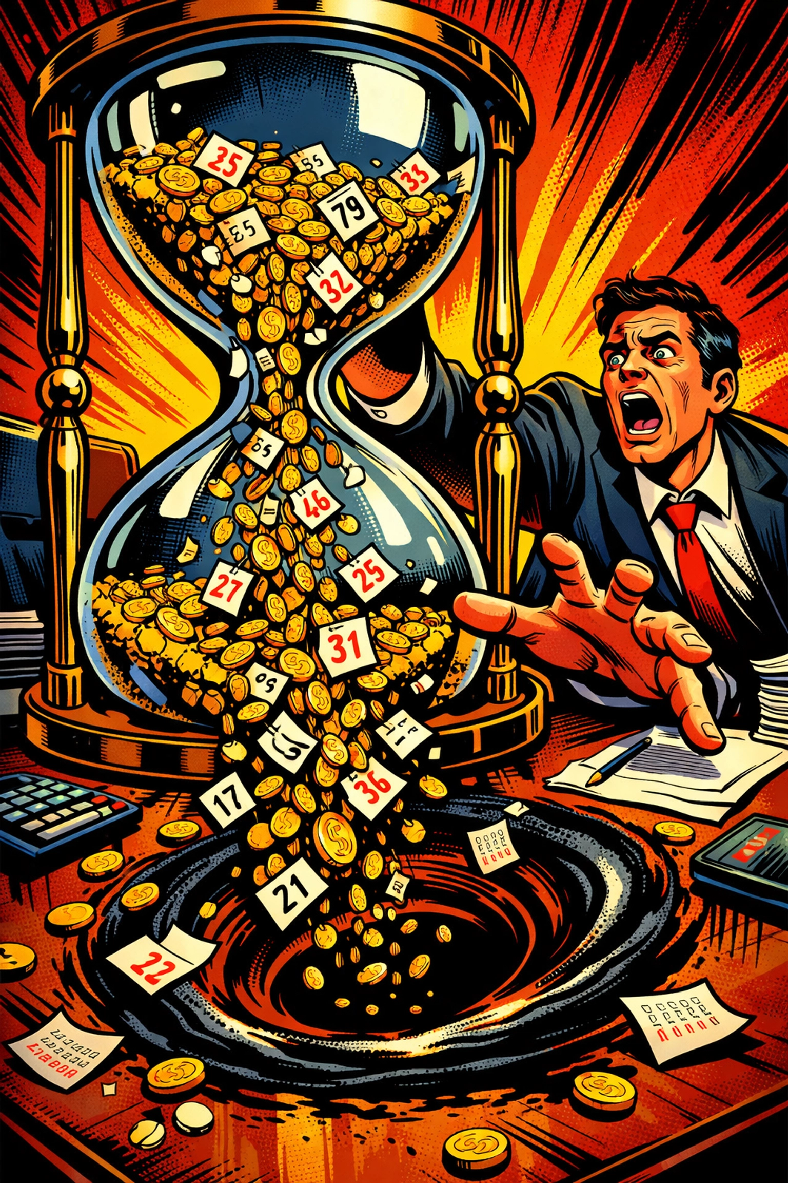 Hourglass leaking money and time from manual admin: need an AI virtual assistant for business