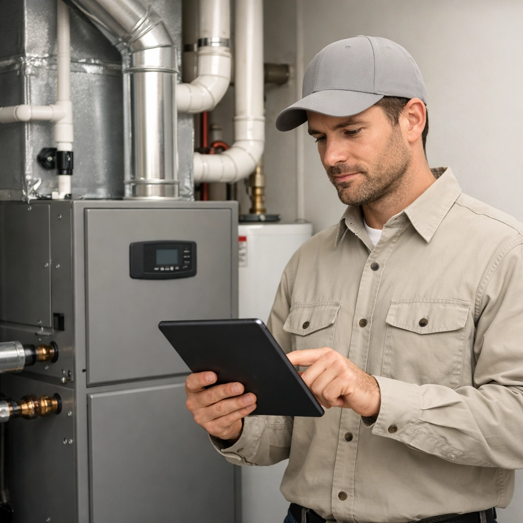 Professional HVAC technician in Mississippi highlighting the high demand for home services businesses.