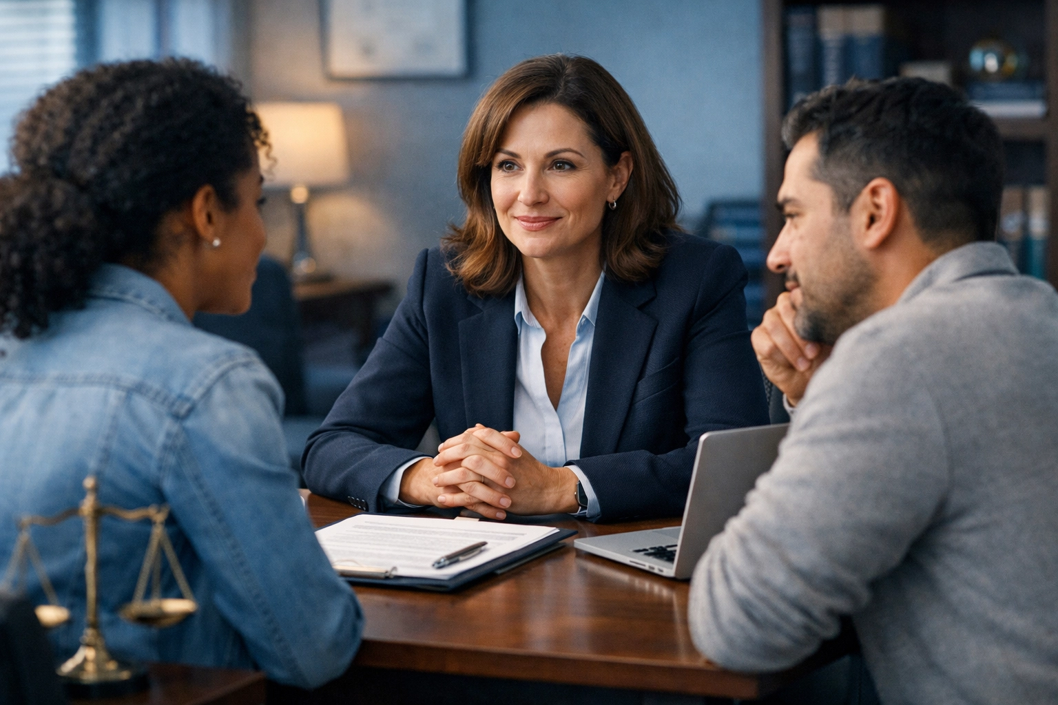 Family law attorney consulting with parent about child custody case in Virginia Beach