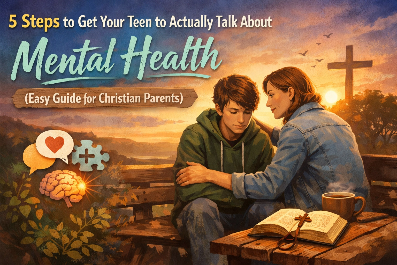 [HERO] 5 Steps to Get Your Teen to Actually Talk About Mental Health (Easy Guide for Christian Parents)