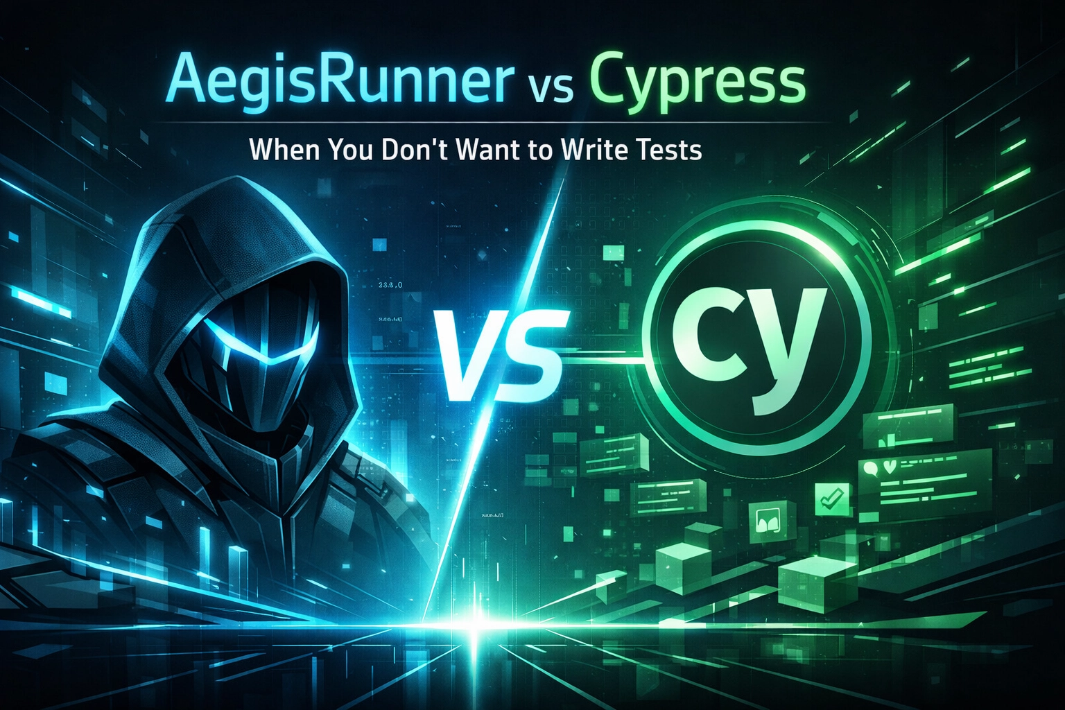 AegisRunner vs Cypress: When You Don't Want to Write Tests