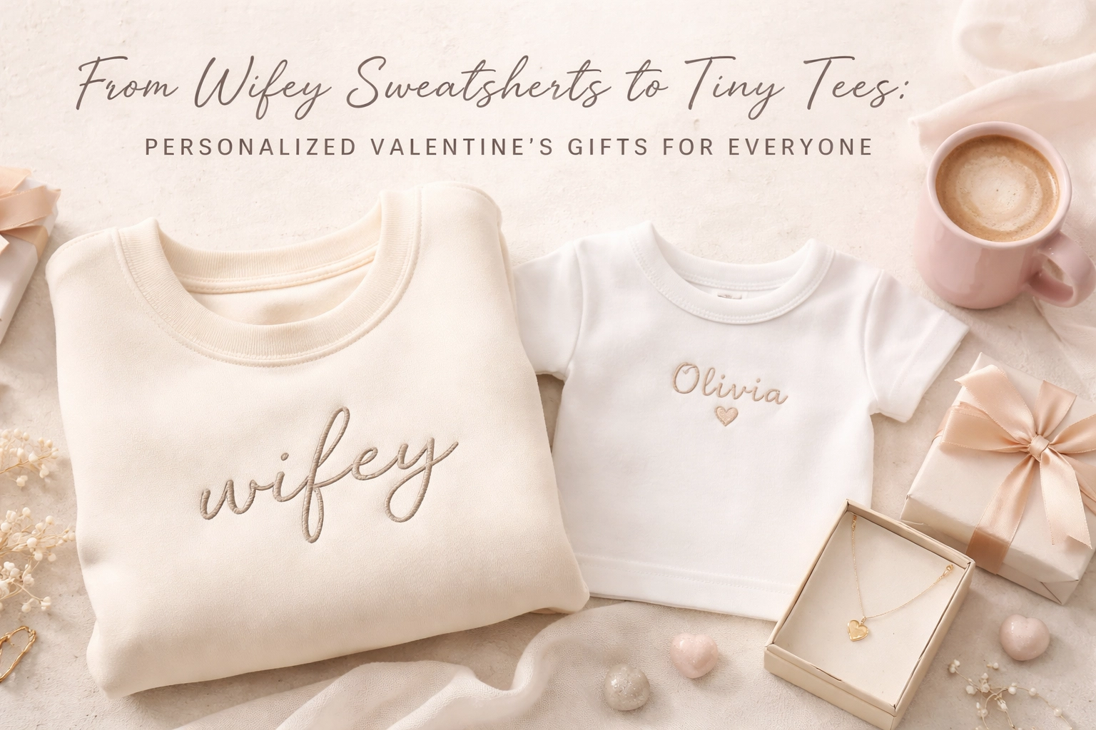 [HERO] From Wifey Sweatshirts to Tiny Tees: Personalized Valentine's Gifts for Everyone