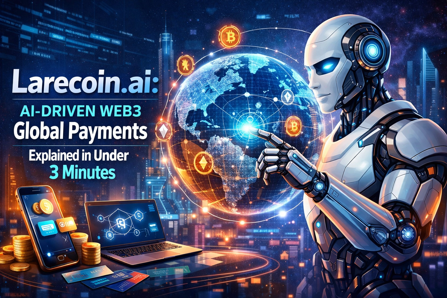 [HERO] Larecoin.ai: AI-Driven Web3 Global Payments Explained in Under 3 Minutes