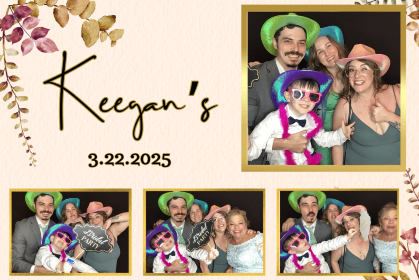 Keegan's Event Photo Booth Collage
