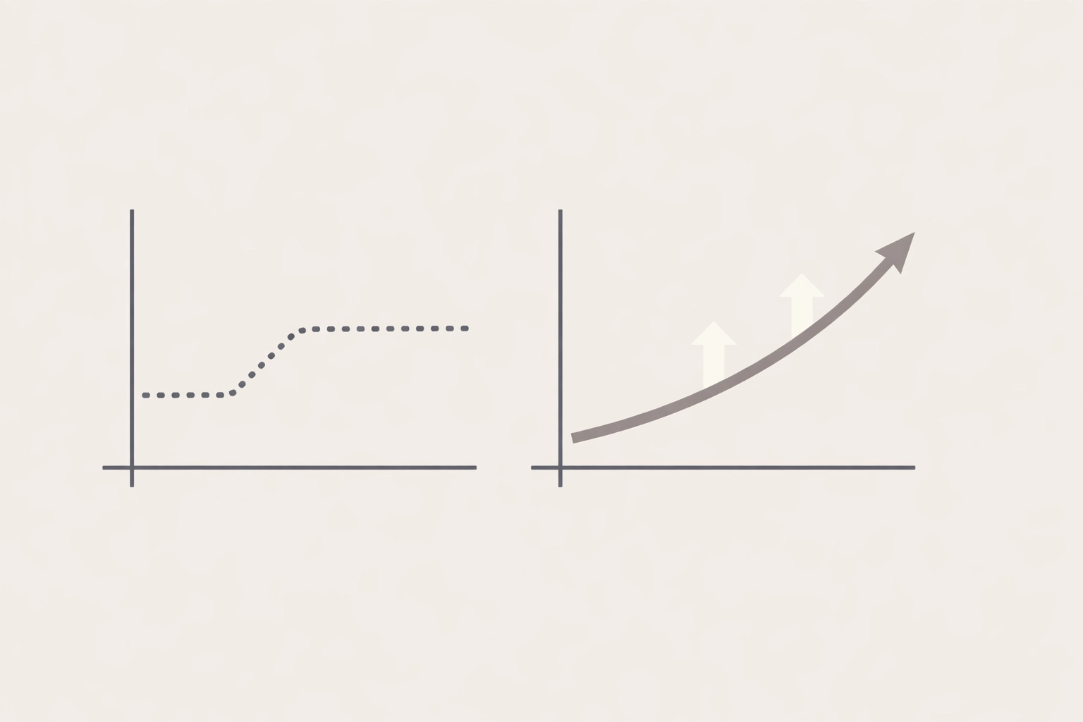 Performance-based growth comparison showing aligned consultant and business results