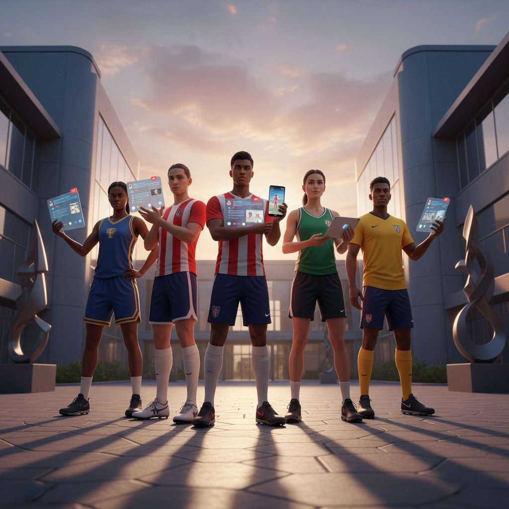 Athlete brand partnership content creation session