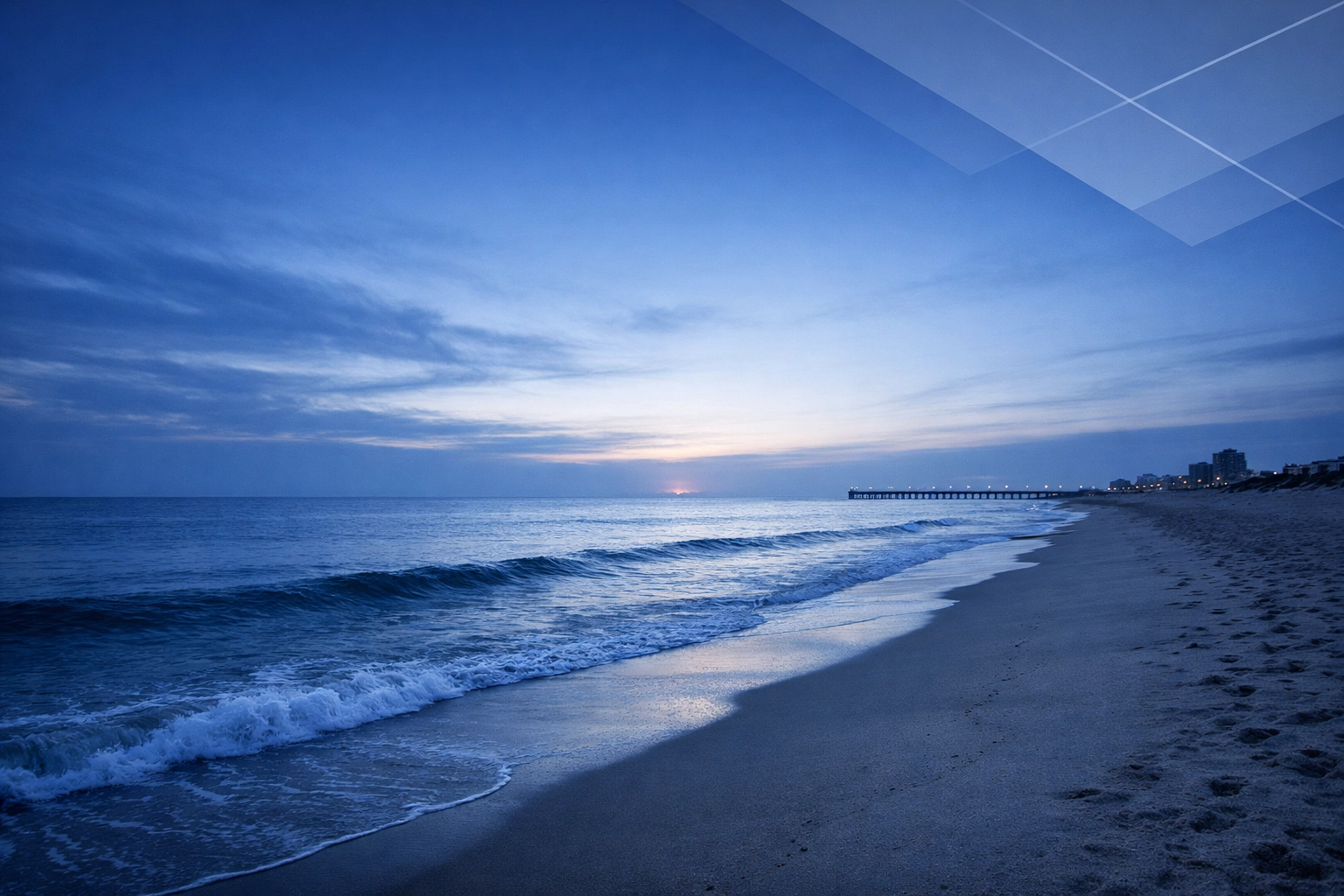 Peaceful sunrise over Virginia Beach coastline symbolizing a fresh start after completing a divorce.