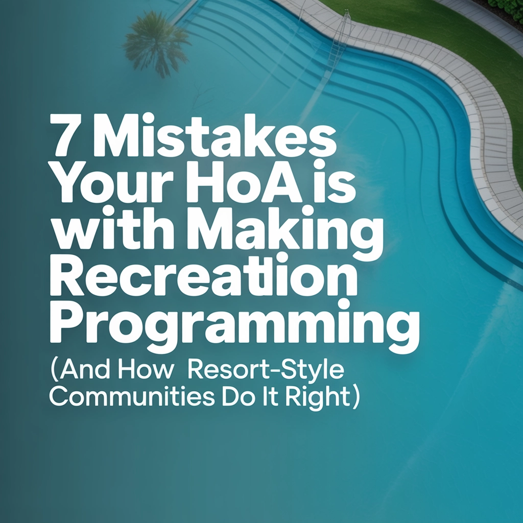 7 Mistakes Your HOA Is Making with Recreation Programming (and How Resort-Style Communities Do It Right)