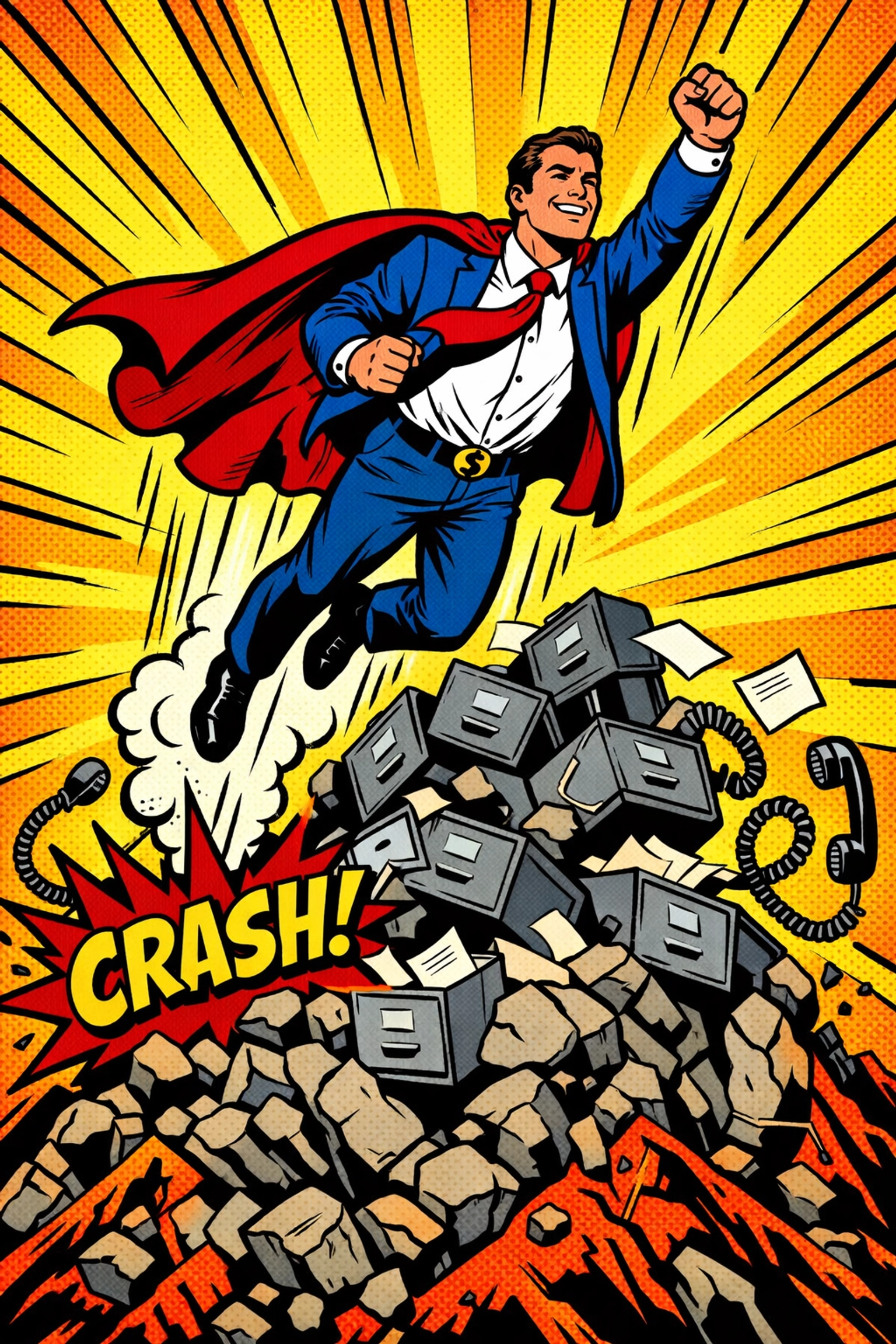 Small business owner escaping busy work through effective workflow automation.