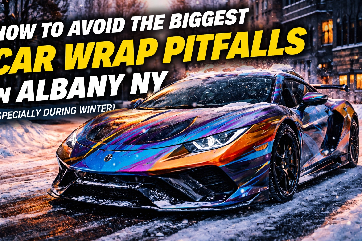 [HERO] How to Avoid the Biggest Car Wrap Pitfalls in Albany NY (Especially During Winter)