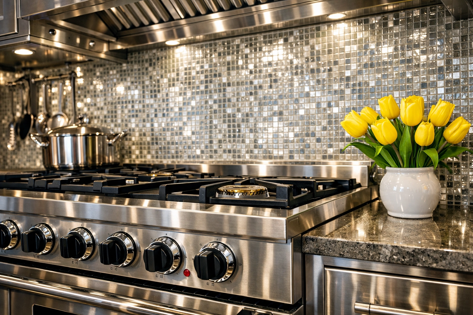 Spotless kitchen surfaces showcasing the results of professional deep cleaning MA.