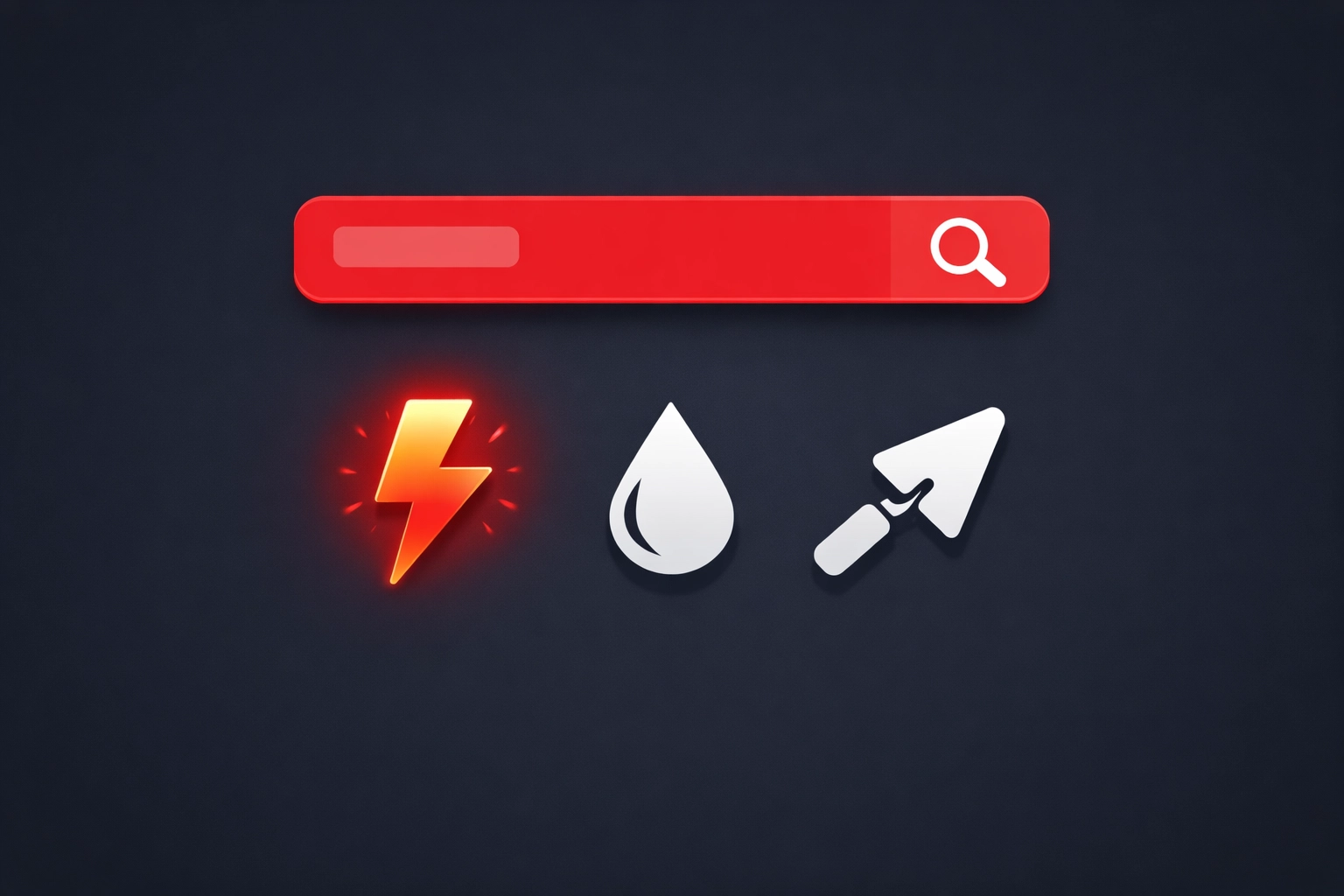 Illustration showing how specific trade categories improve Google search visibility for local trade businesses.