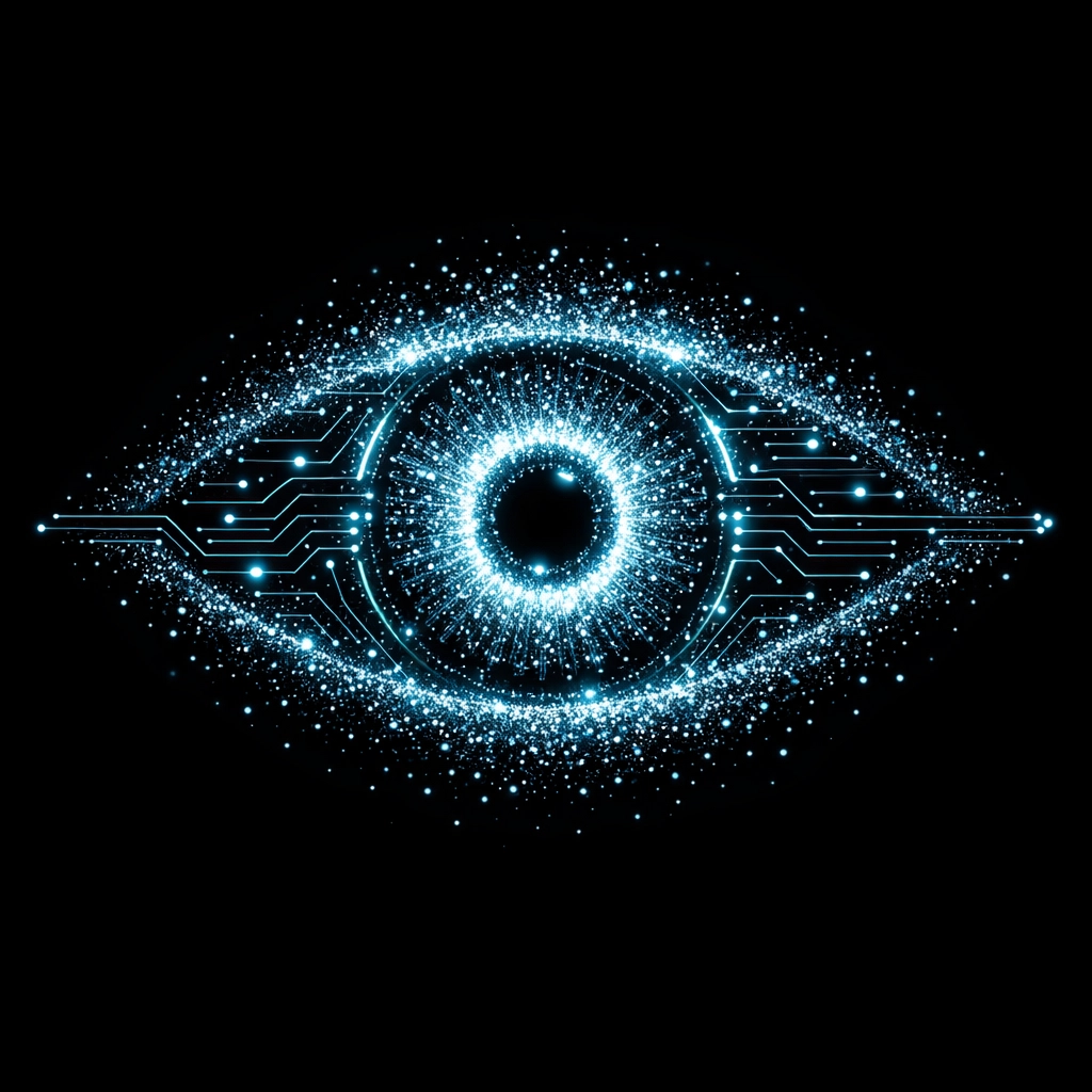 Digital circuit network symbolizing AI-driven personalization in luxury ecommerce website development.