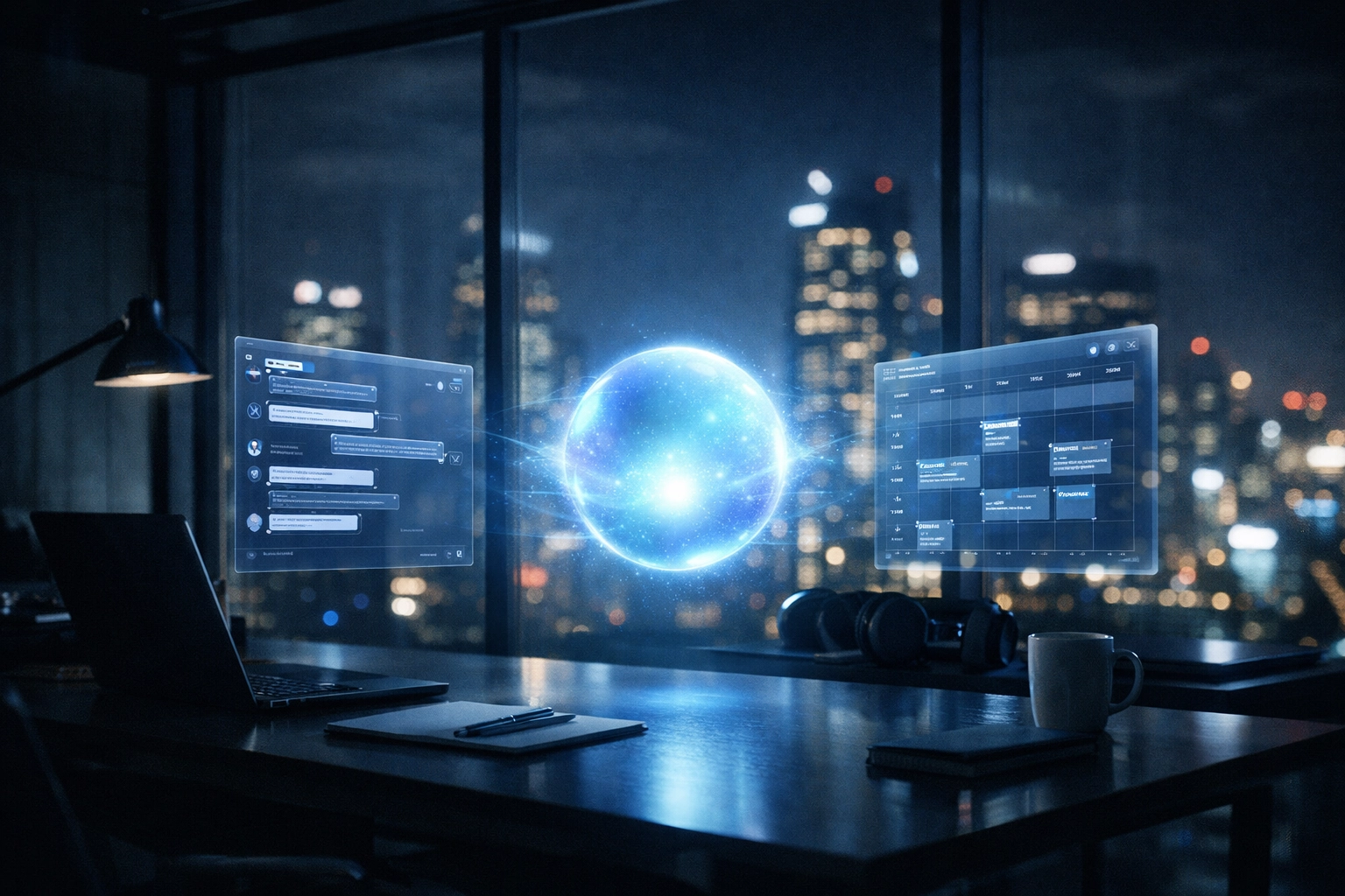 Virtual AI manager providing 24/7 customer support and automated scheduling for online businesses.