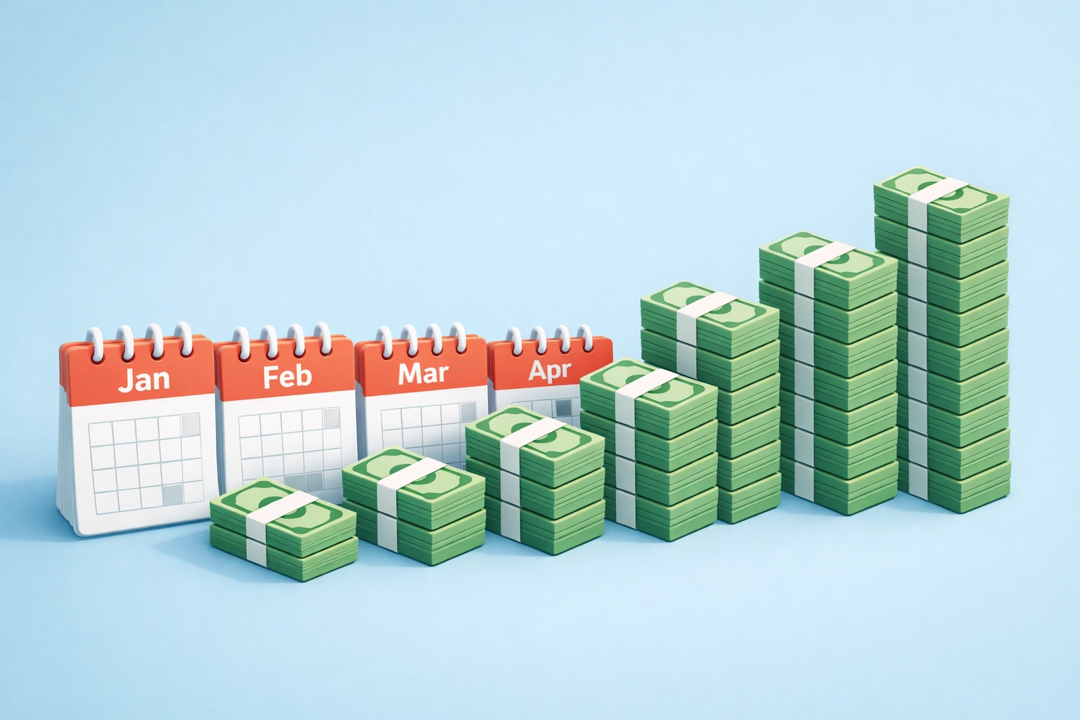 Costos mensuales acumulados de servicios de reparación de crédito tradicionales