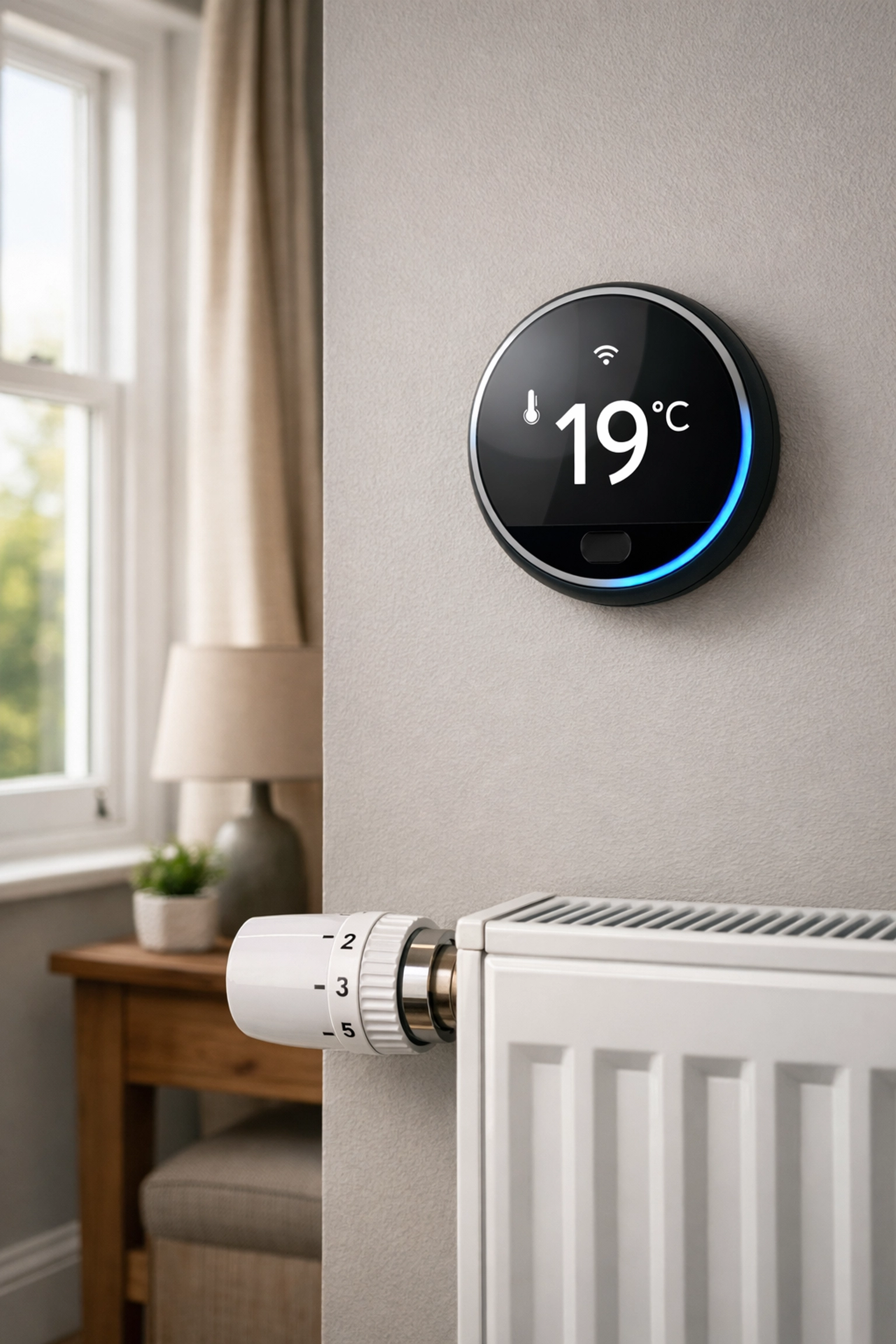 Energy-efficient washing machine displaying 30°C setting to reduce electricity costs