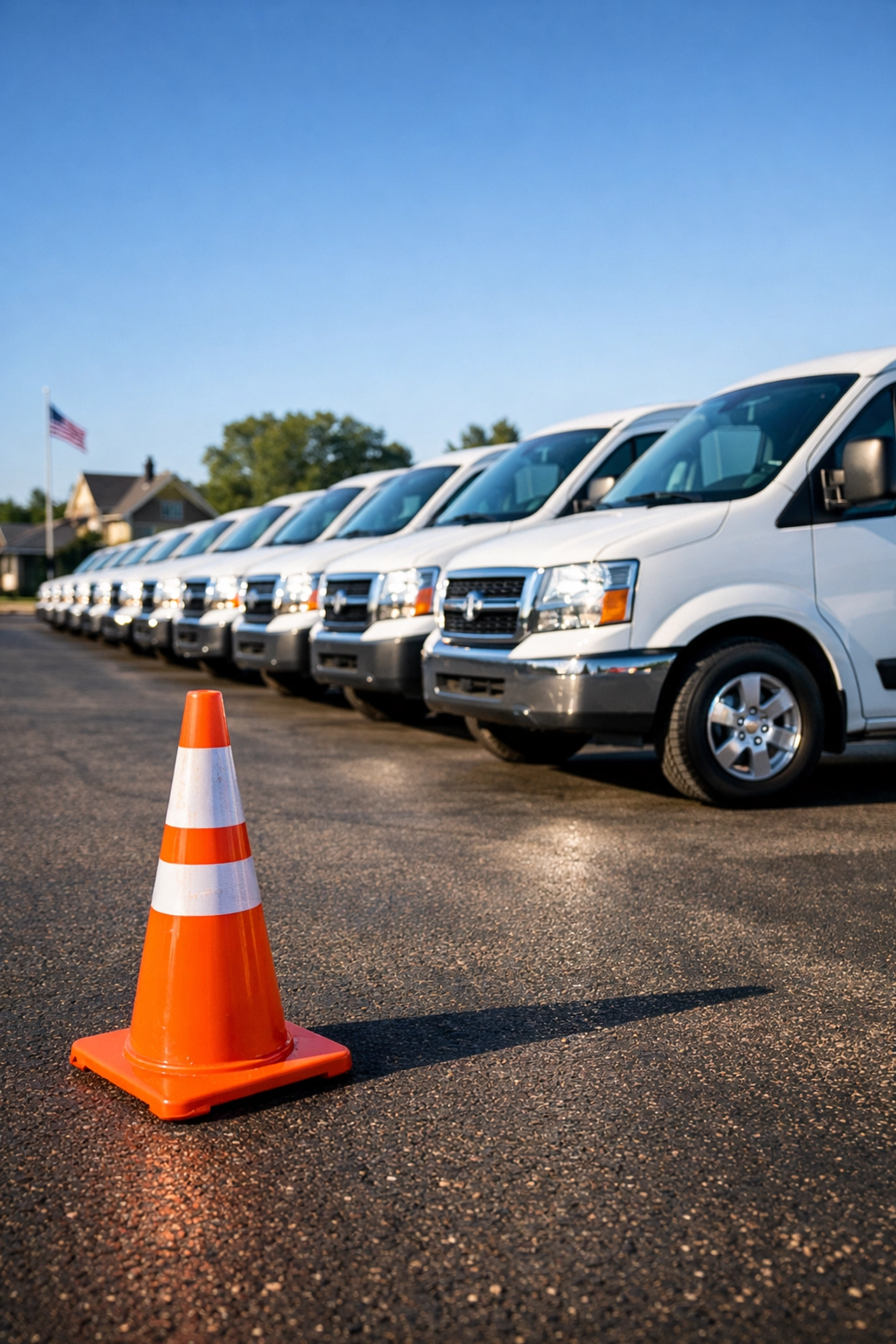 Reliable fleet of Green Bay mobile mechanic vans ready to provide professional on-site auto repair and maintenance.
