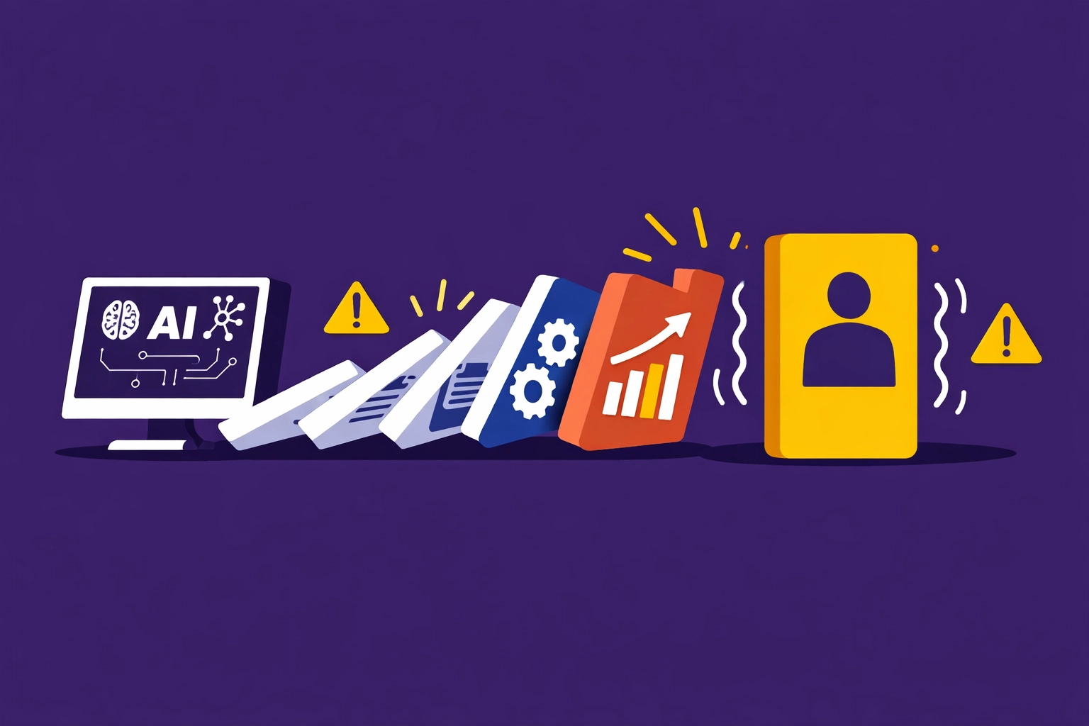 Domino-Effekt in automatisierten Prozessen: Menschliche Kontrolle stoppt Fehlerrisiko