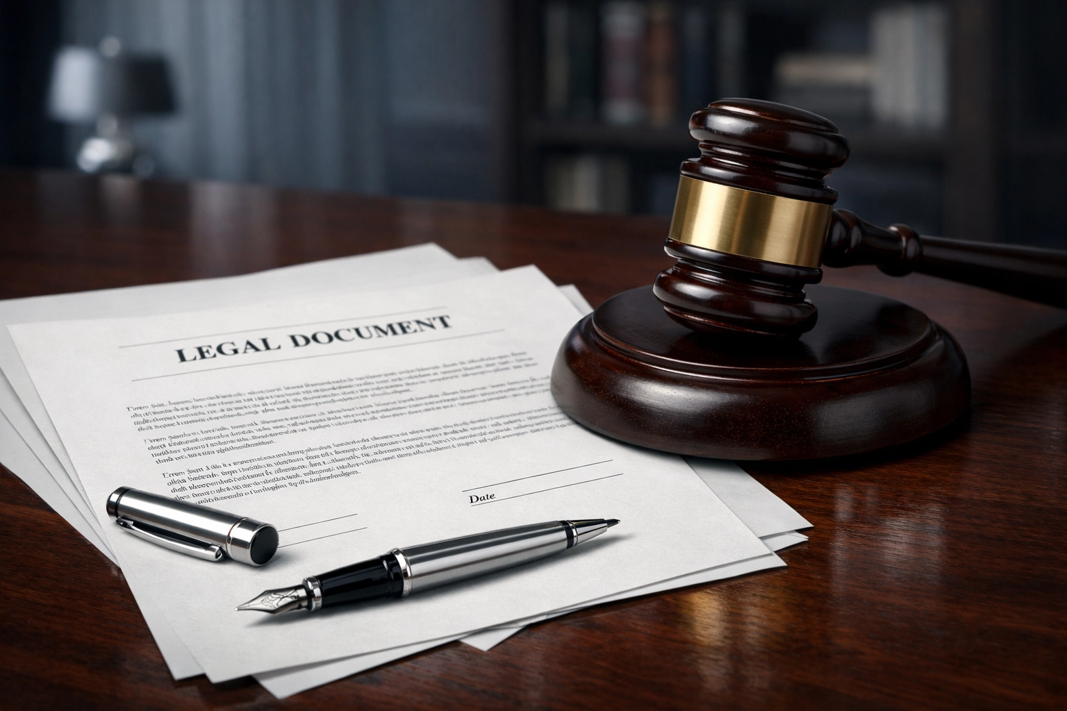 Legal documents and gavel for stepparent adoption filing with an adoption lawyer Fredericksburg VA.