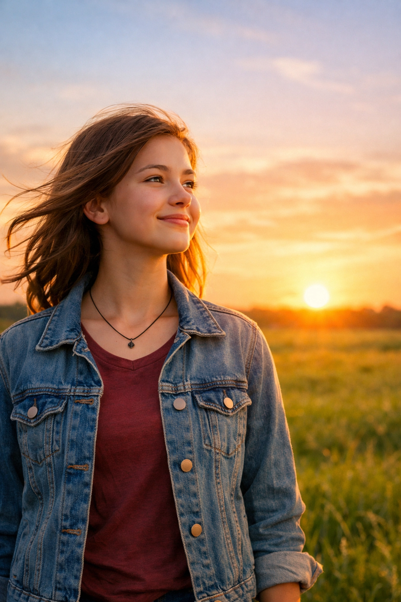 Empowered teenage girl looking toward a bright future after behavioral health residential care.