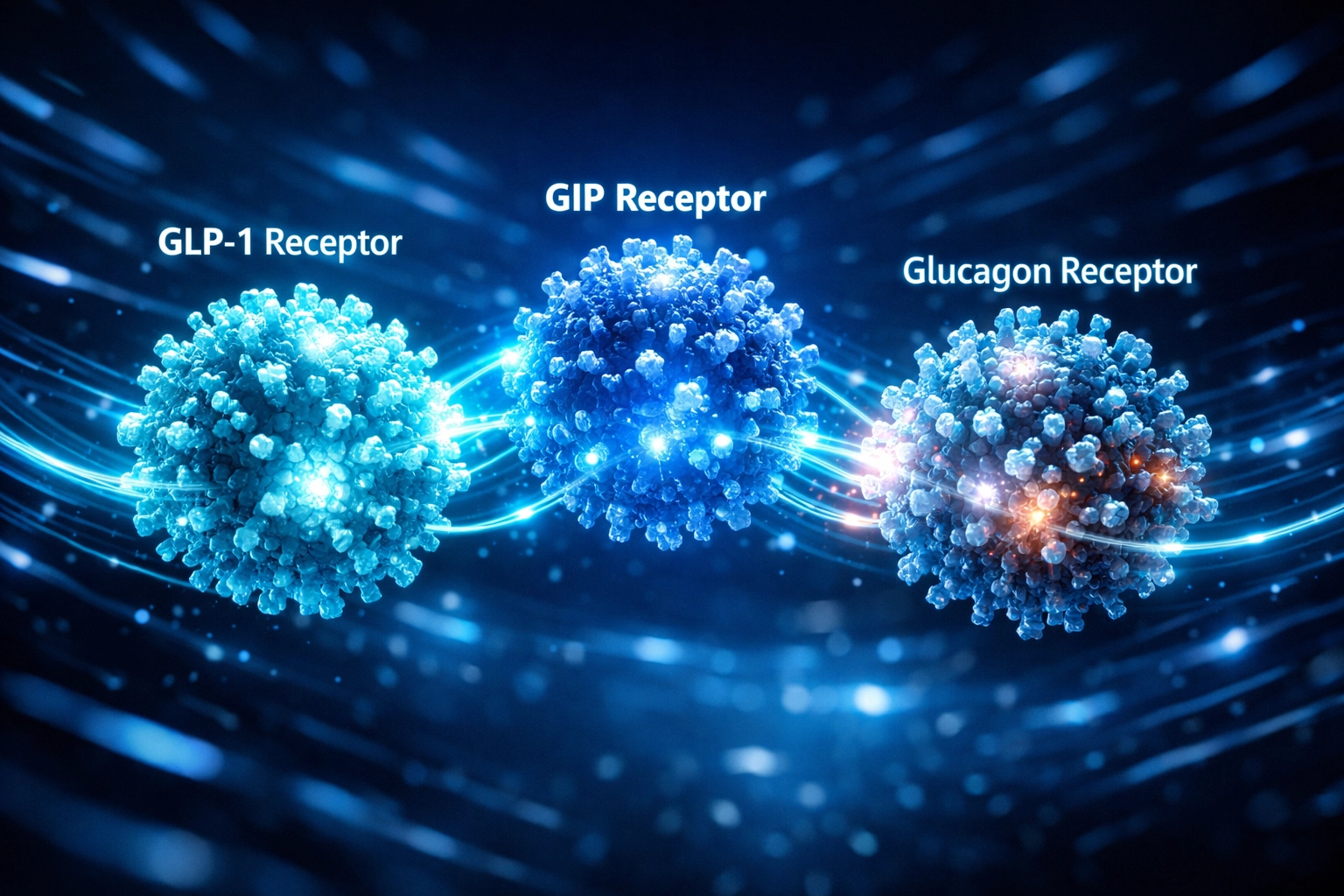 Triple agonist receptor activation of GLP-1, GIP, and glucagon for metabolic weight loss