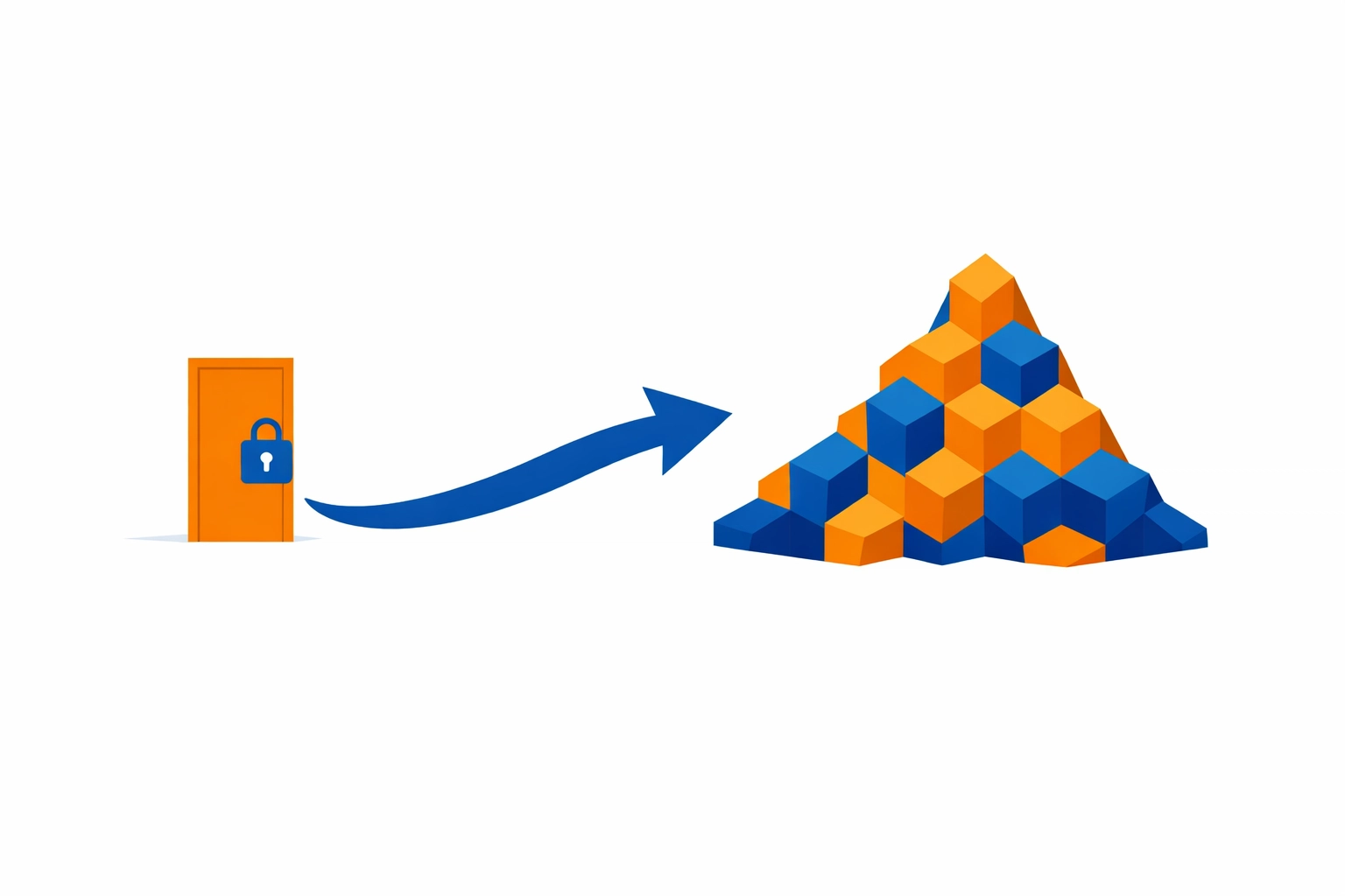 Vector art showing the shift from basic logins to meaningful customer education milestones and business outcomes.