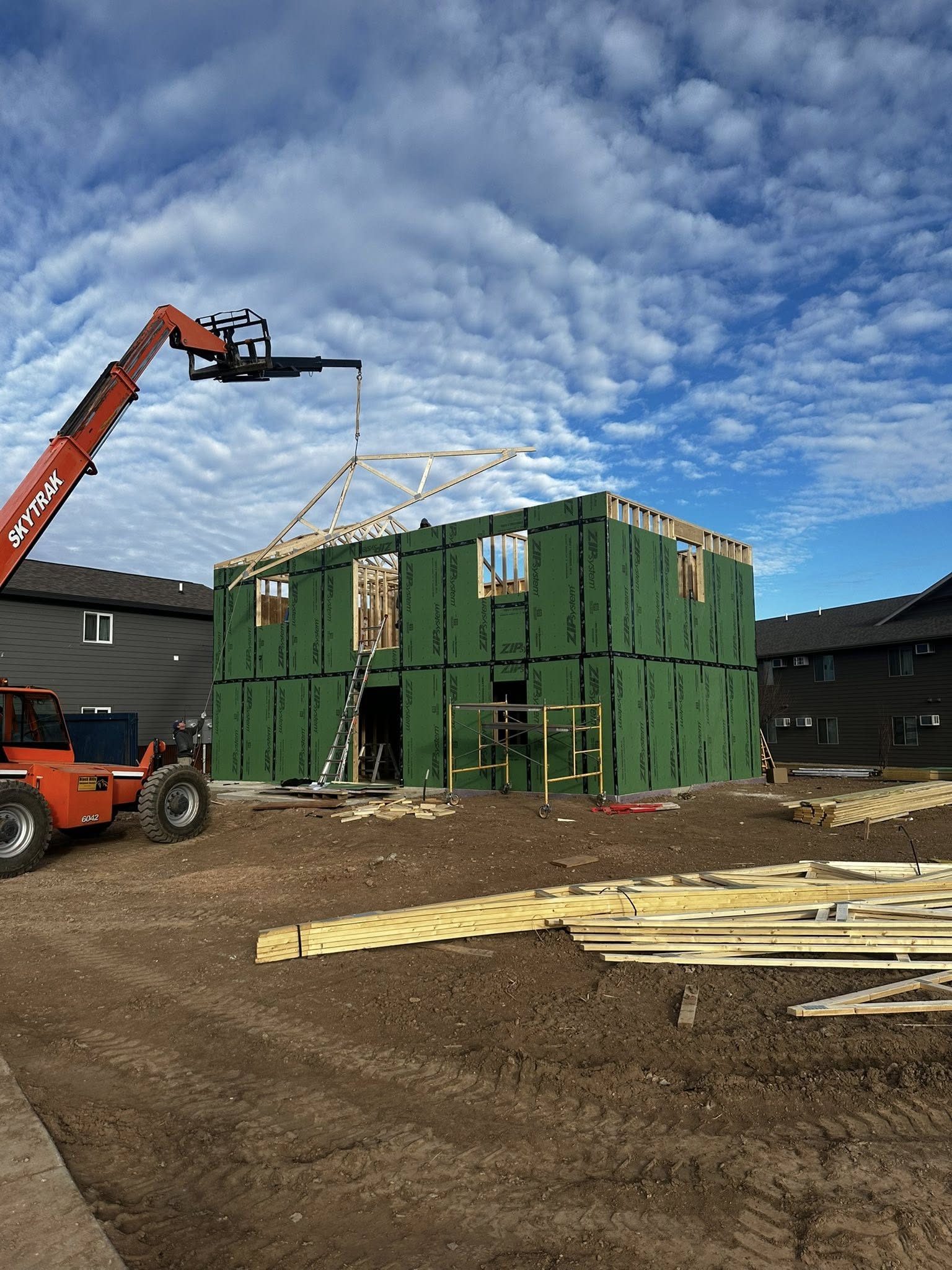 Building 8 under construction at Dancing Sky in Spearfish, South Dakota