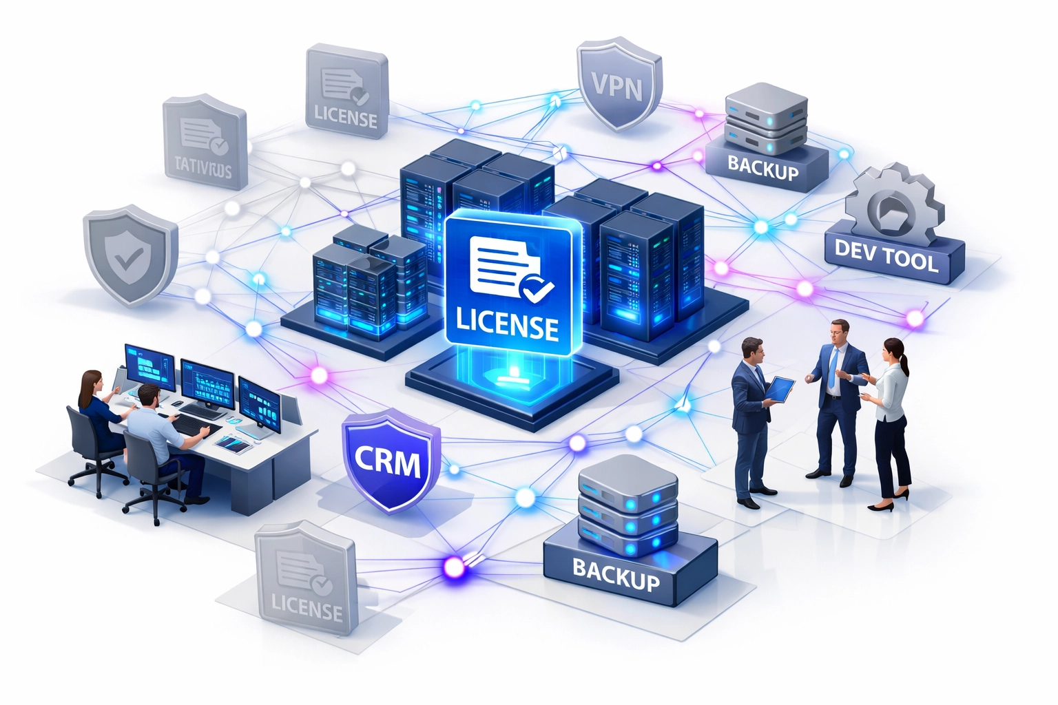 ServiceNow license optimization visualization showing unused software assets identified by agentic AI