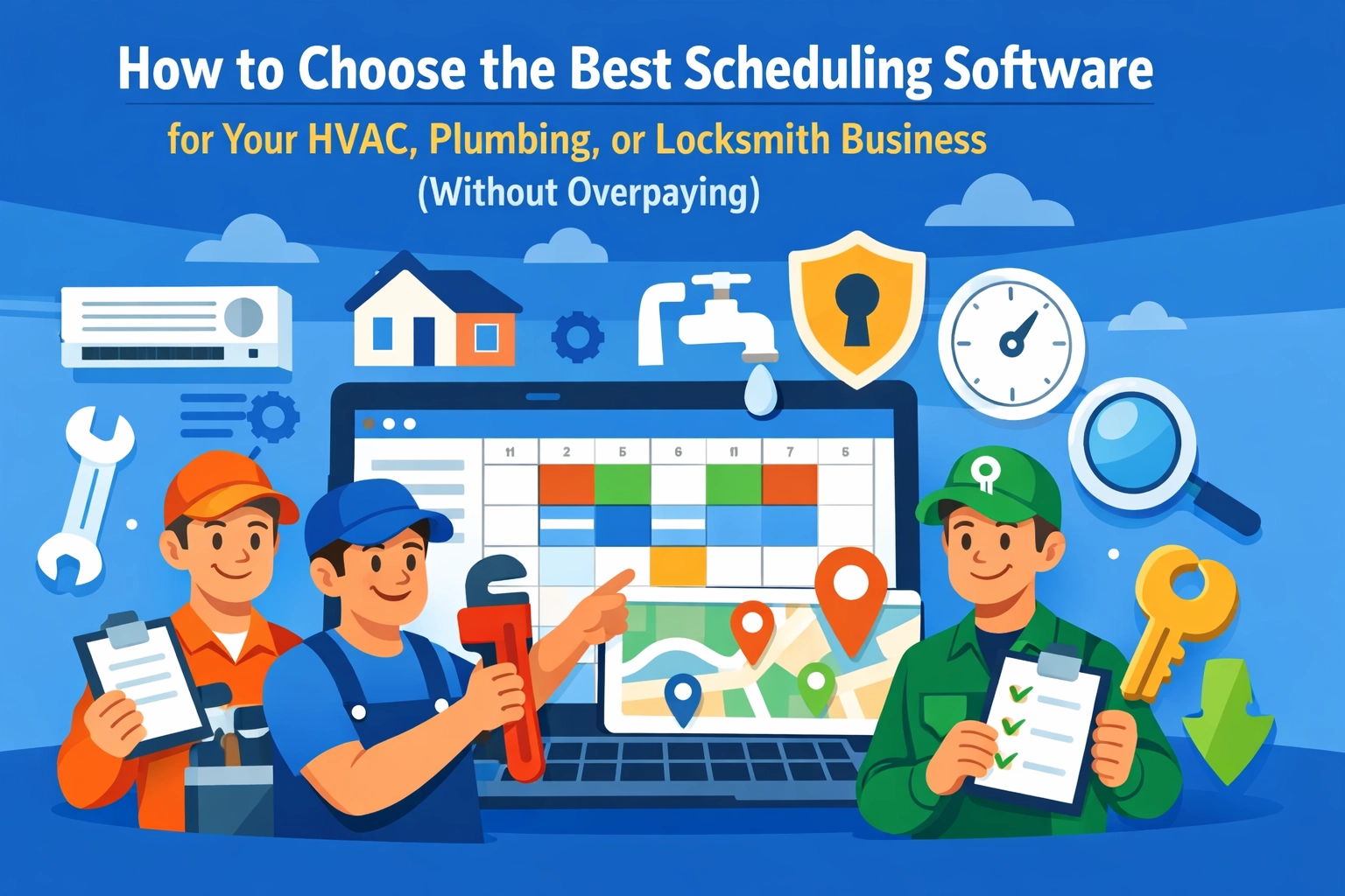 How to Choose the Best Scheduling Software for Your HVAC, Plumbing, or Locksmith Business (Without Overpaying)