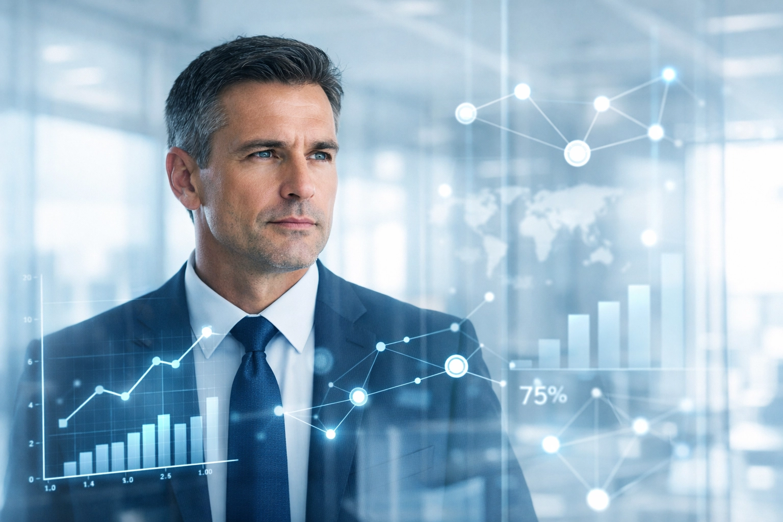 A sales director analyzing data visualizations to identify hidden team performance gaps.