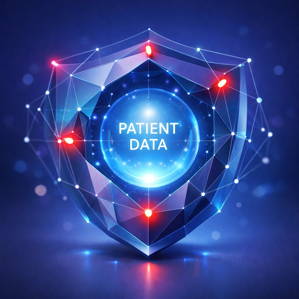 Multi-layered security architecture protecting patient data in healthcare IT environment