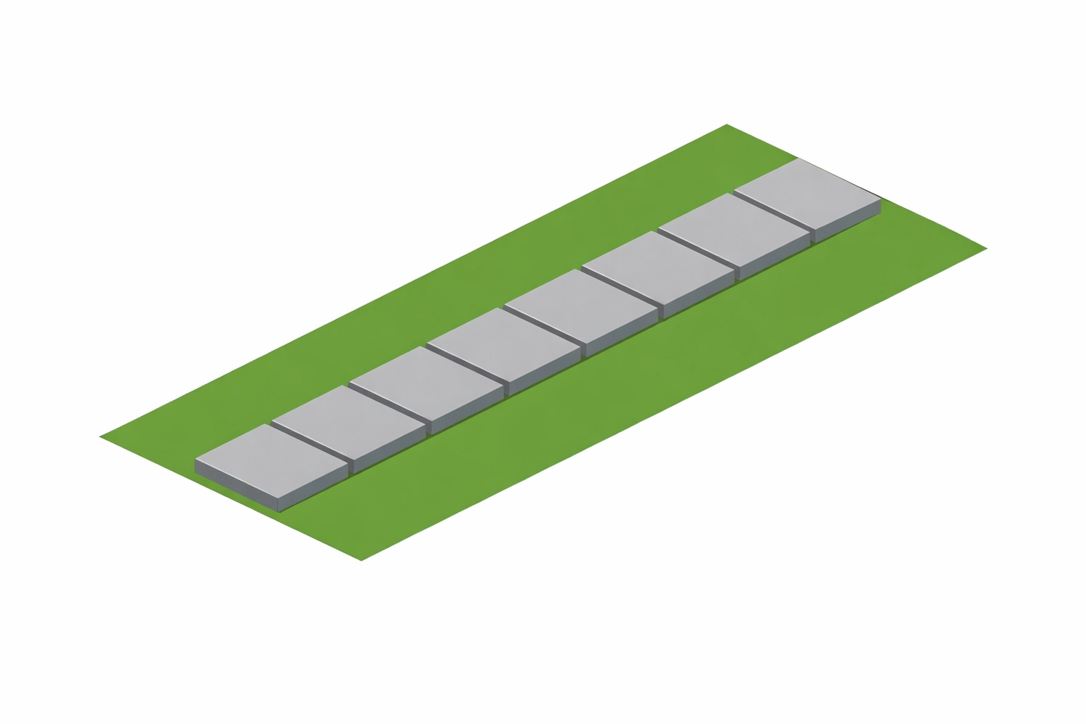 A clean and well-maintained stone paver walkway in a residential Richmond garden