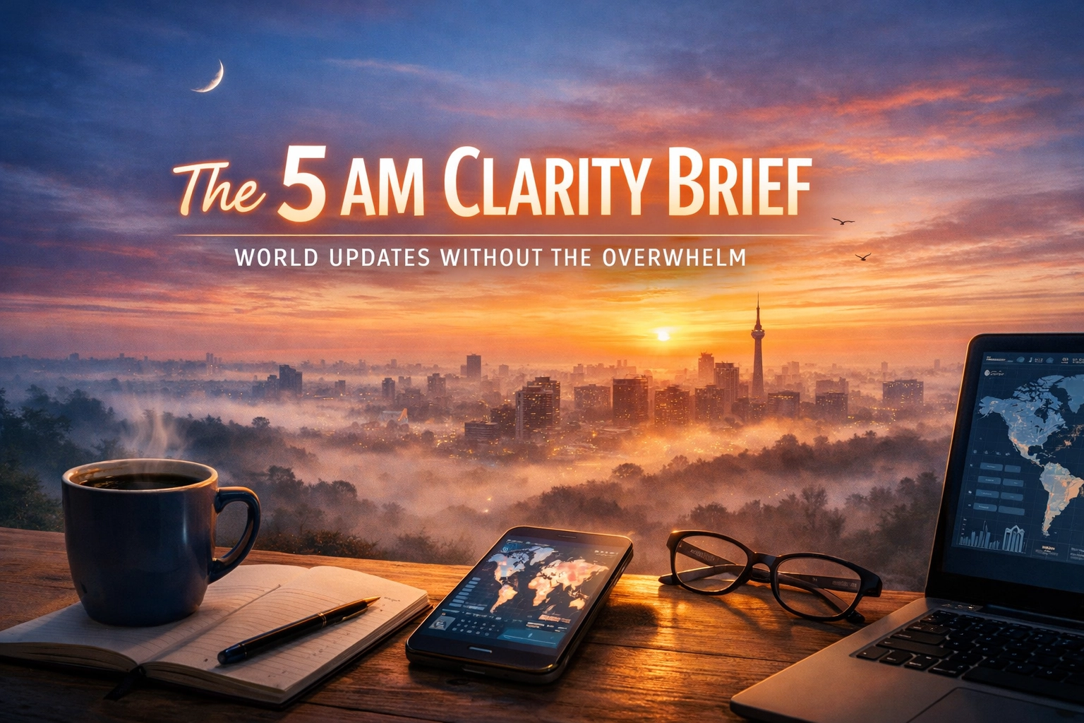 [HERO] The 5 AM Clarity Brief: World Updates Without the Overwhelm