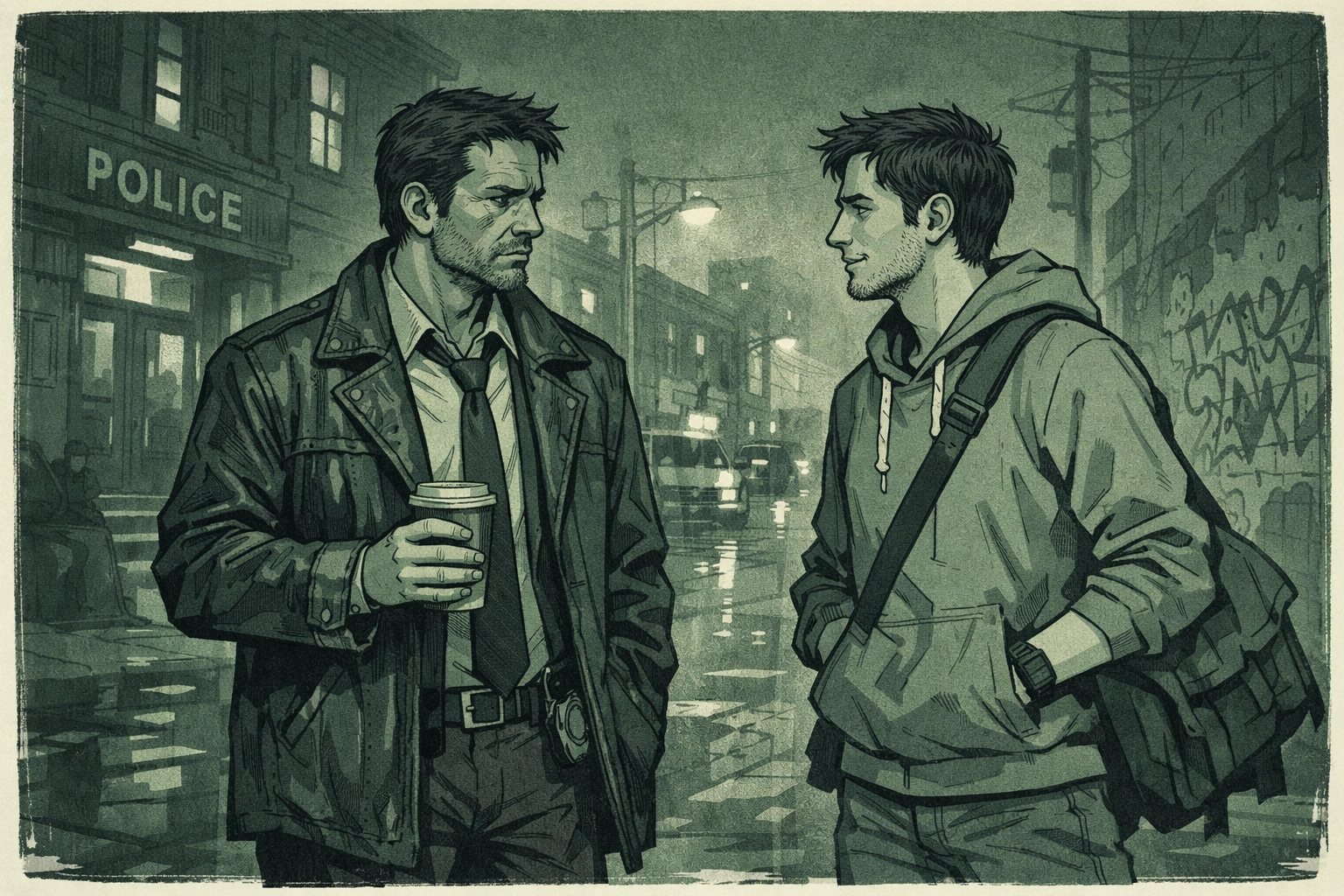 Detective and social worker meet on urban street in MM romance The Precinct and the Path