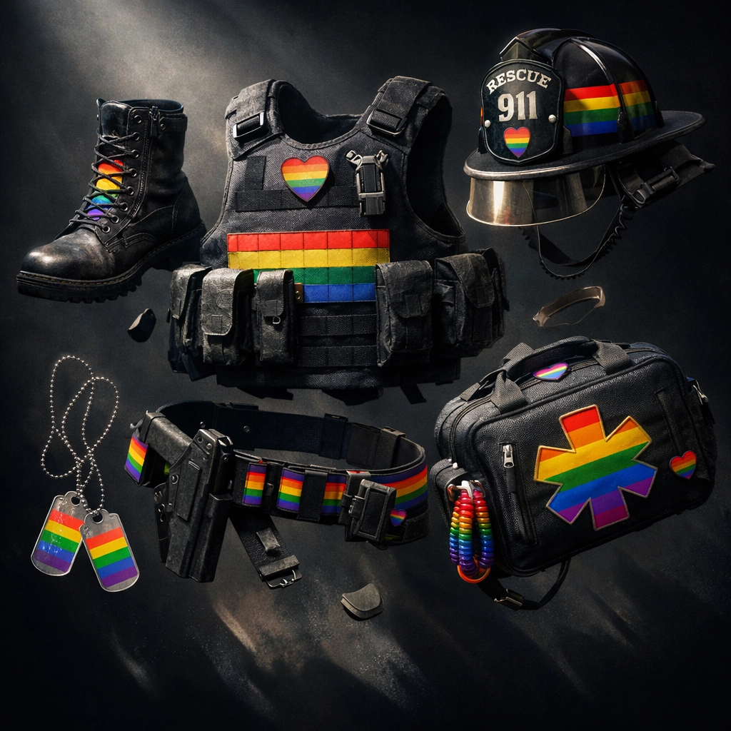Military and firefighter tactical gear collection for MM romance stories