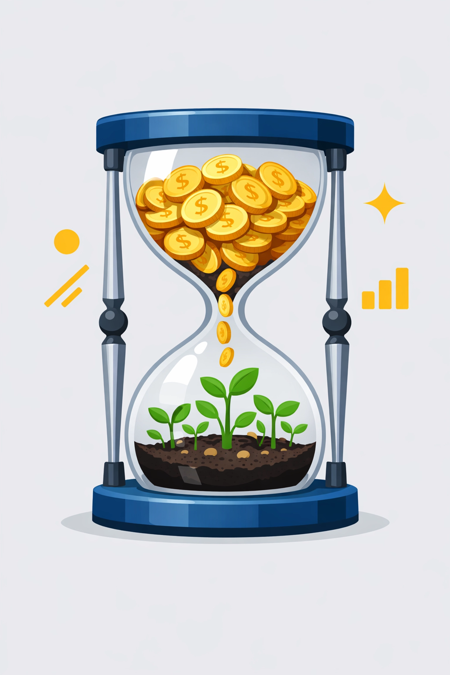 Illustration of financial growth through IRA and HSA contributions to maximize tax refunds.
